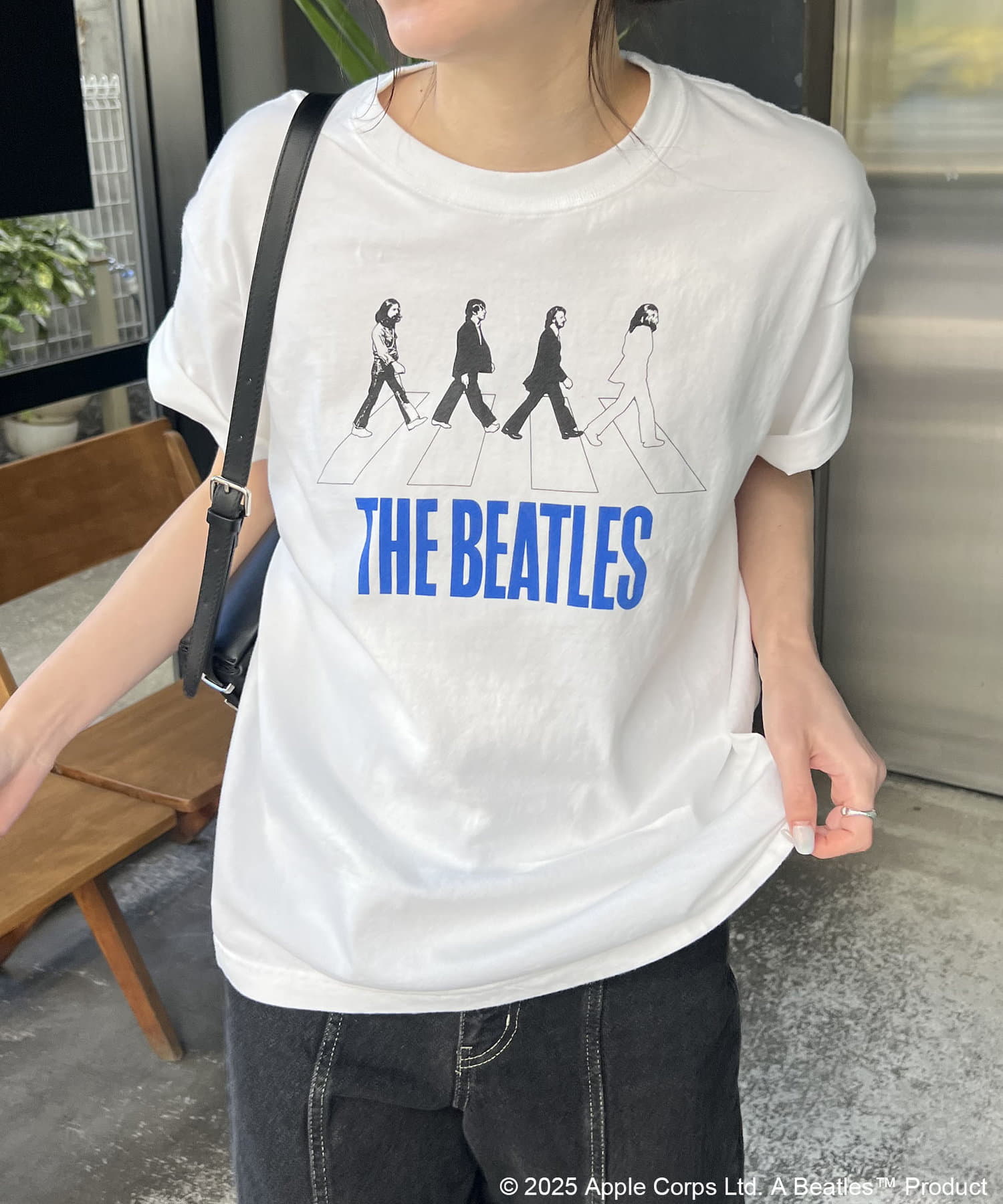 CAPRICIEUX LE'MAGE(カプリシュレマージュ) レディース 〈GOOD ROCK SPEED〉BEATLES ABBEY Tシャツ ホワイト