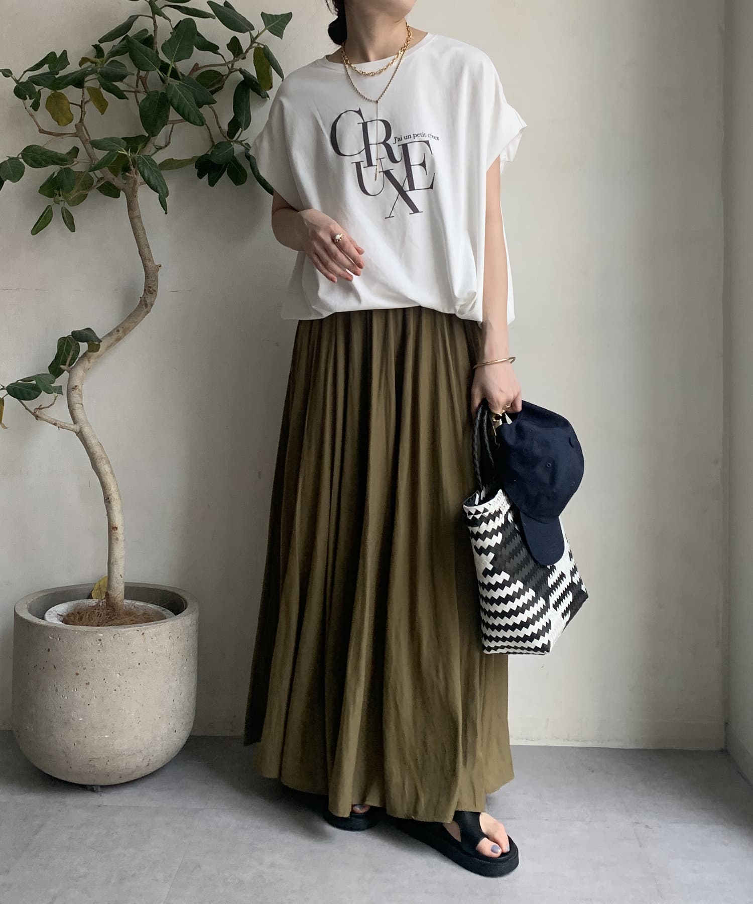 tシャツ 「WEB限定」ドロストミックスロゴTEE レディース WEB限定】ドロストミックスロゴTEE | DOUDOU(ドゥドゥ