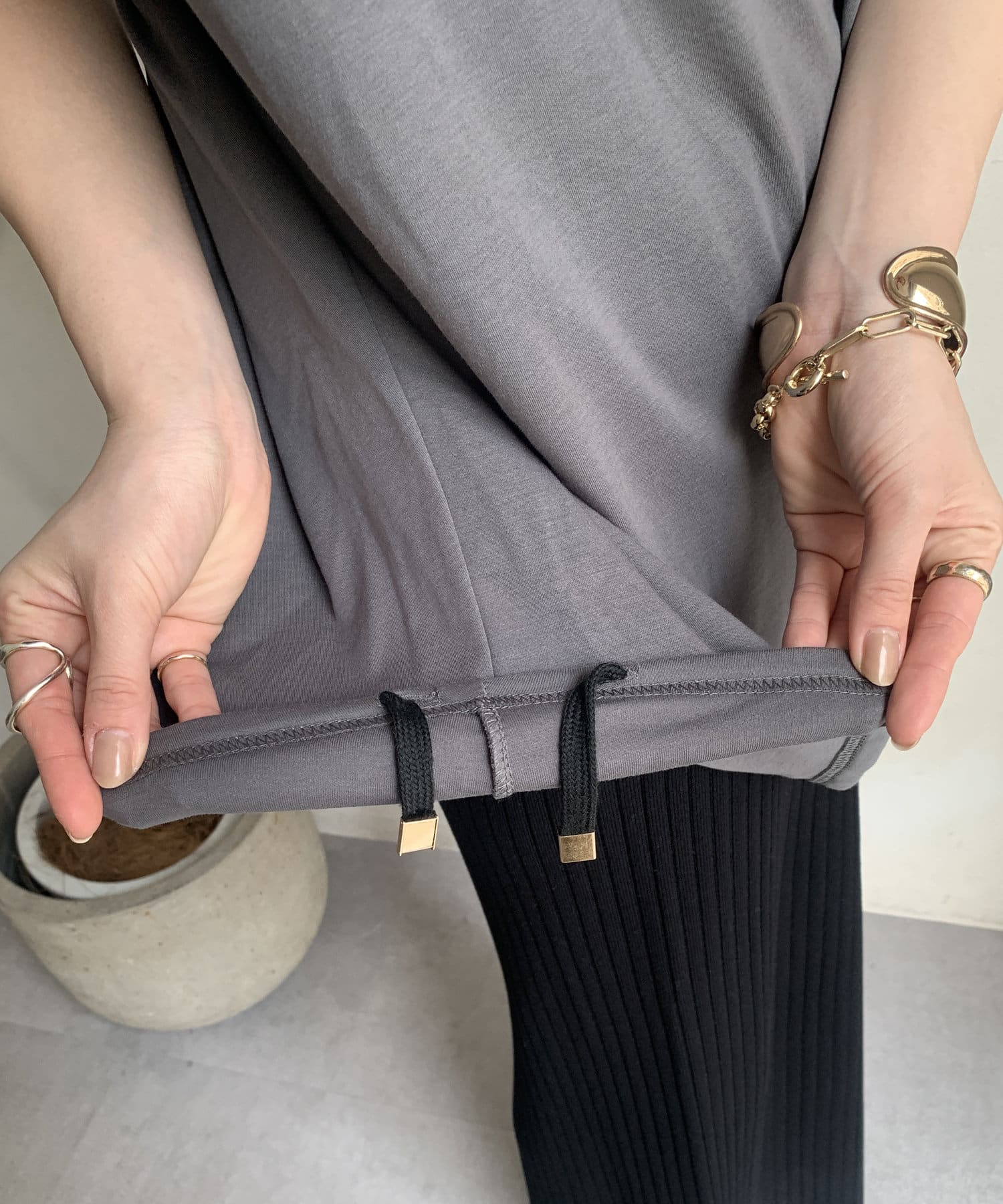 DOUDOU(ドゥドゥ) 【WEB限定】ドロストミックスロゴTEE