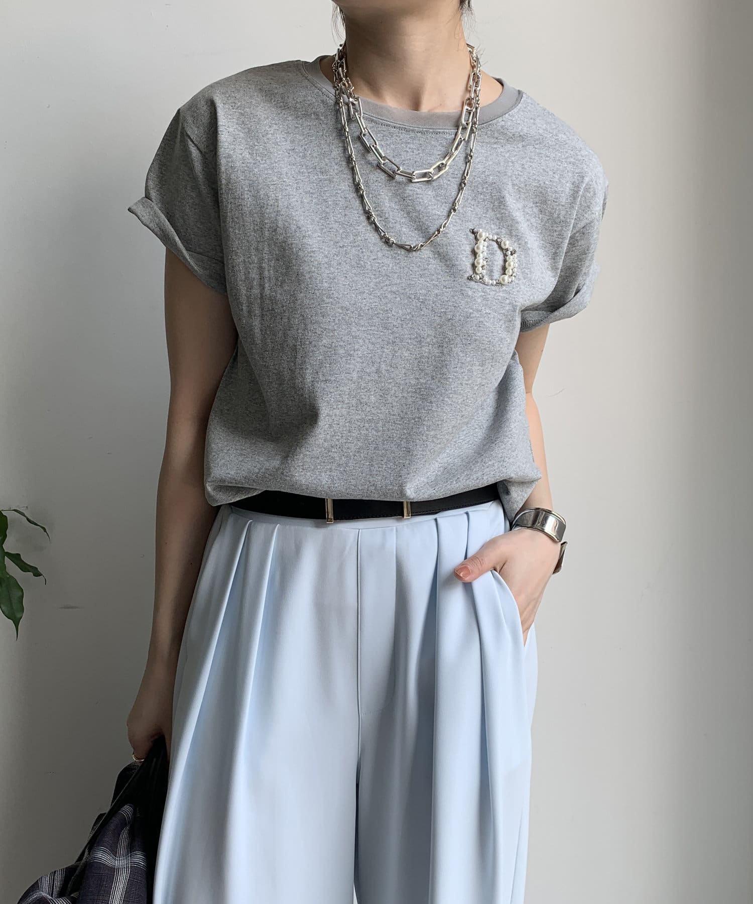 DOUDOU(ドゥドゥ) DビジューTEE
