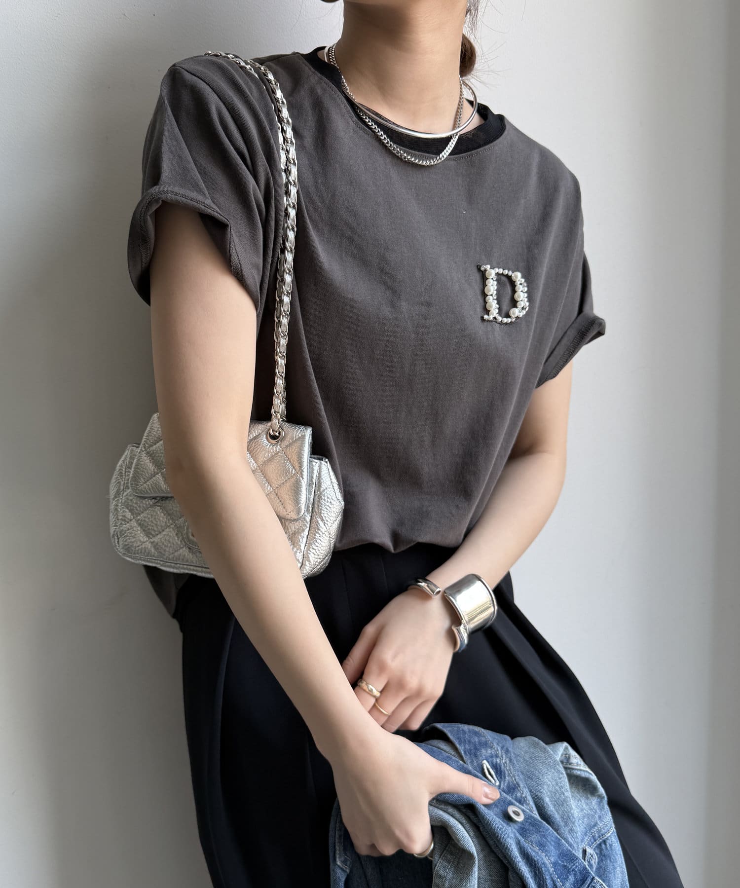 DOUDOU(ドゥドゥ) DビジューTEE