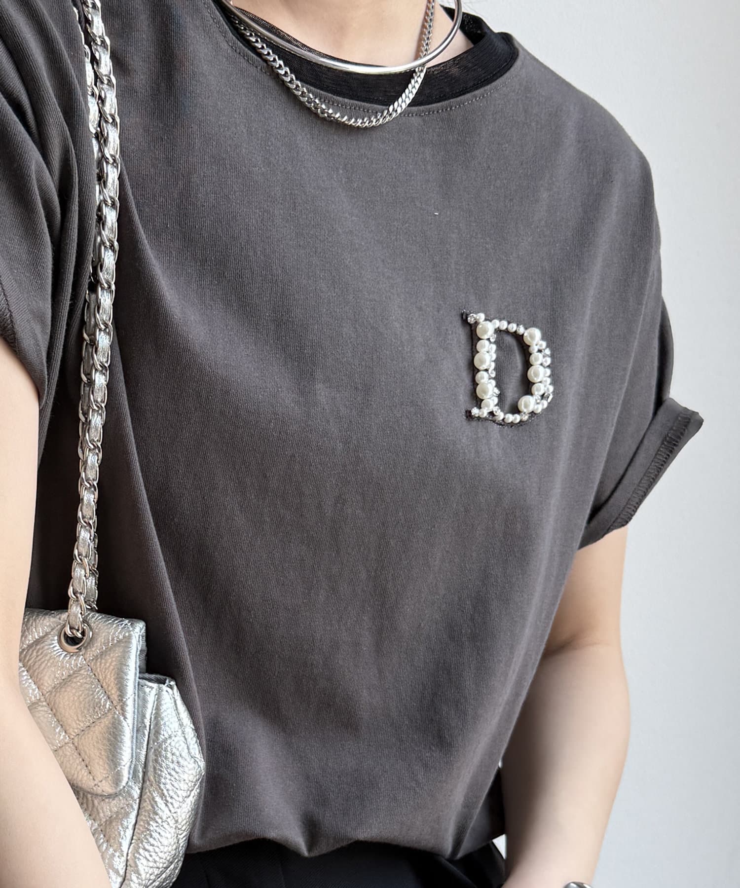 DOUDOU(ドゥドゥ) DビジューTEE
