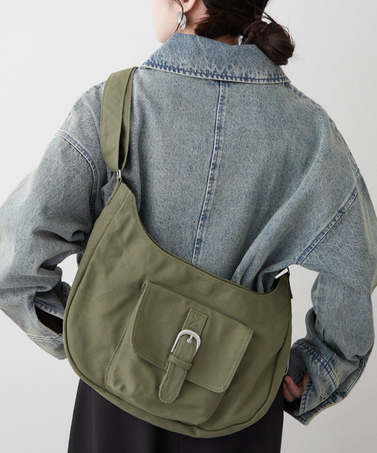 CIAOPANIC TYPY(チャオパニックティピー) レディース 【UNISEX】キャンバスショルダーバッグ カーキ