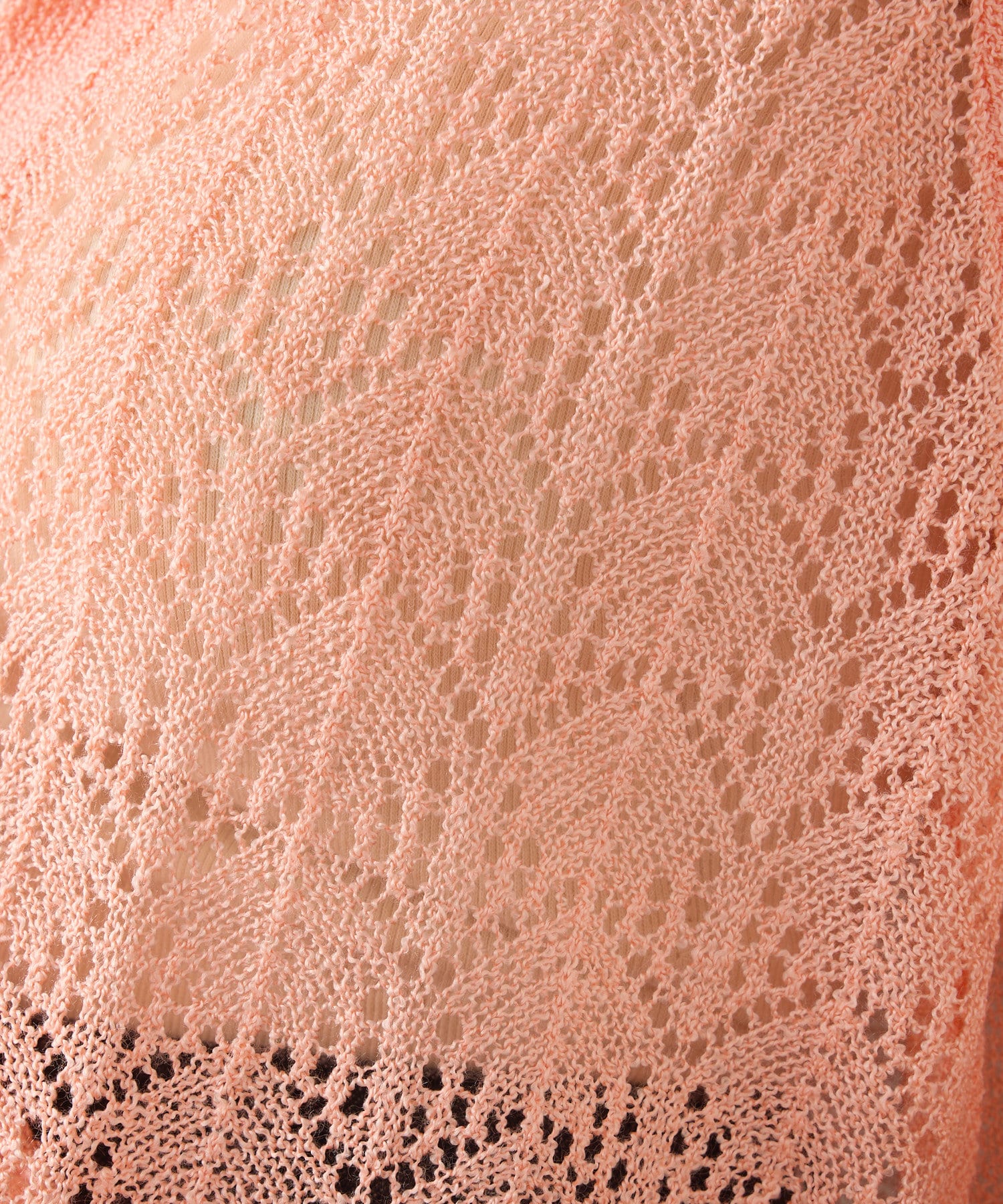 OUTLET(アウトレット) 【Kastane】襟付き透かし編みカーディガン