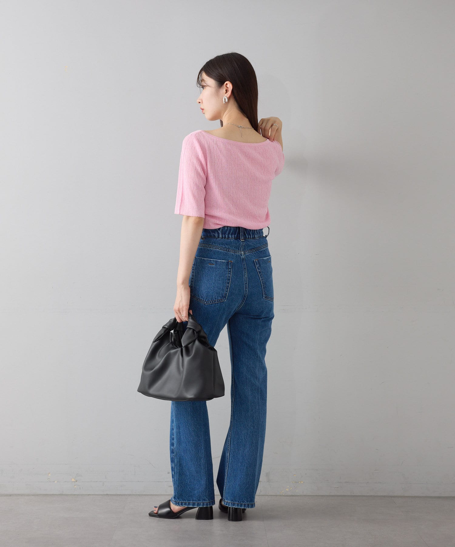 OUTLET(アウトレット) 【Kastane】MIXボートネックニット