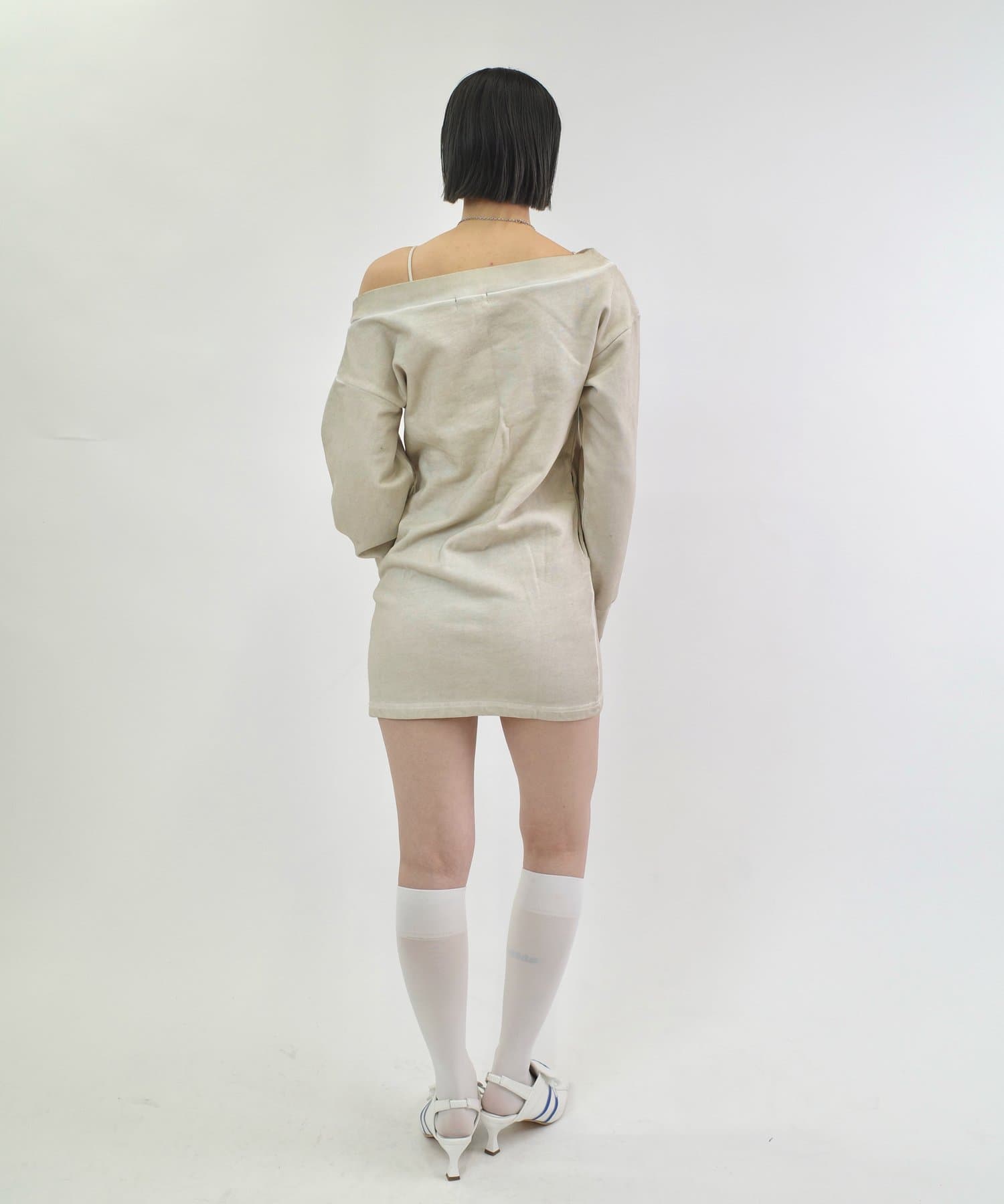 OUTLET(アウトレット) 【WHO'S WHO gallery】【SLOPPY】オフショルワンピ