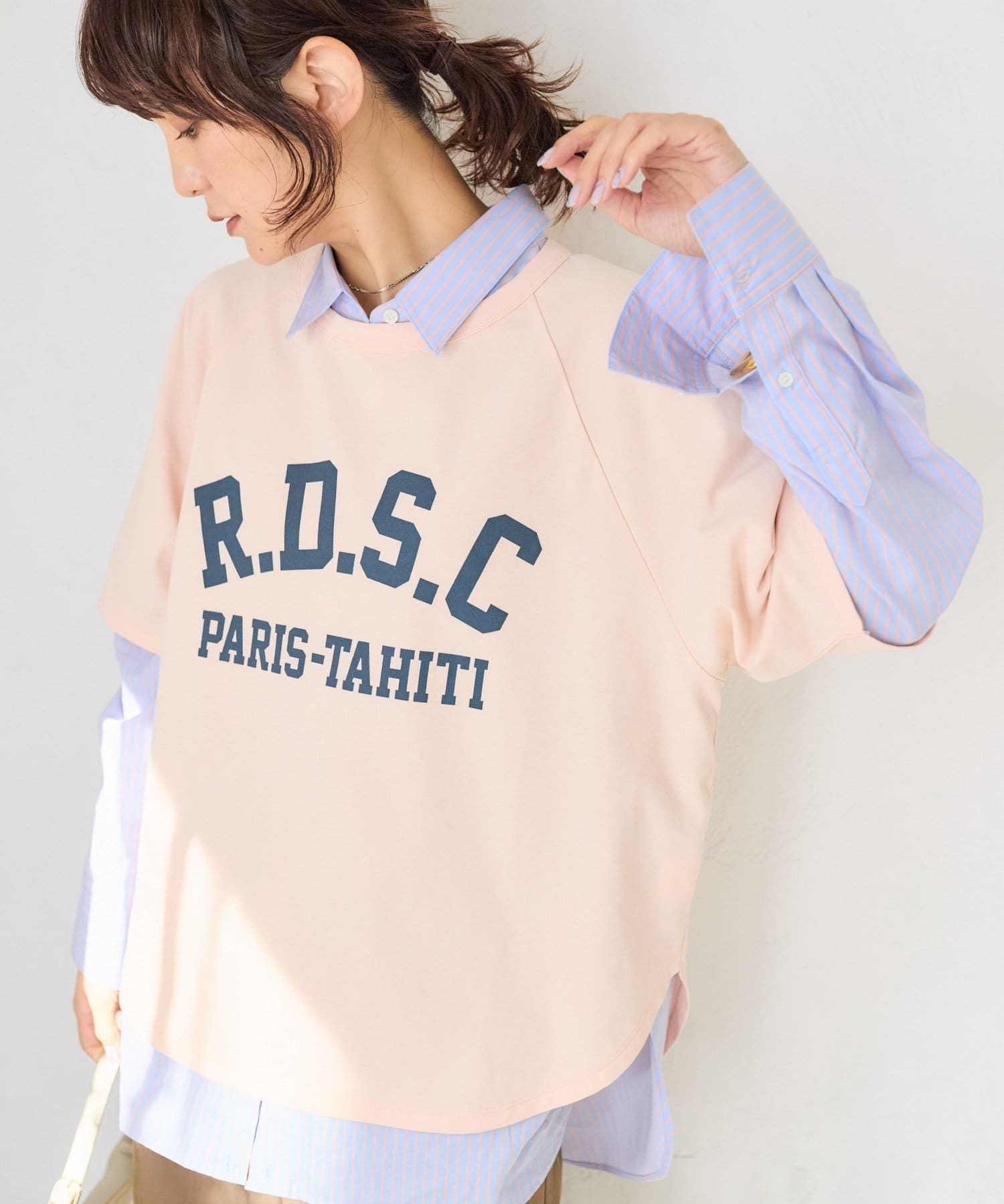 RIVE DROITE(リヴドロワ) 予約【Yossshiiii企画/新色追加】R.D.S.CロゴTee/4月下旬お届け予定