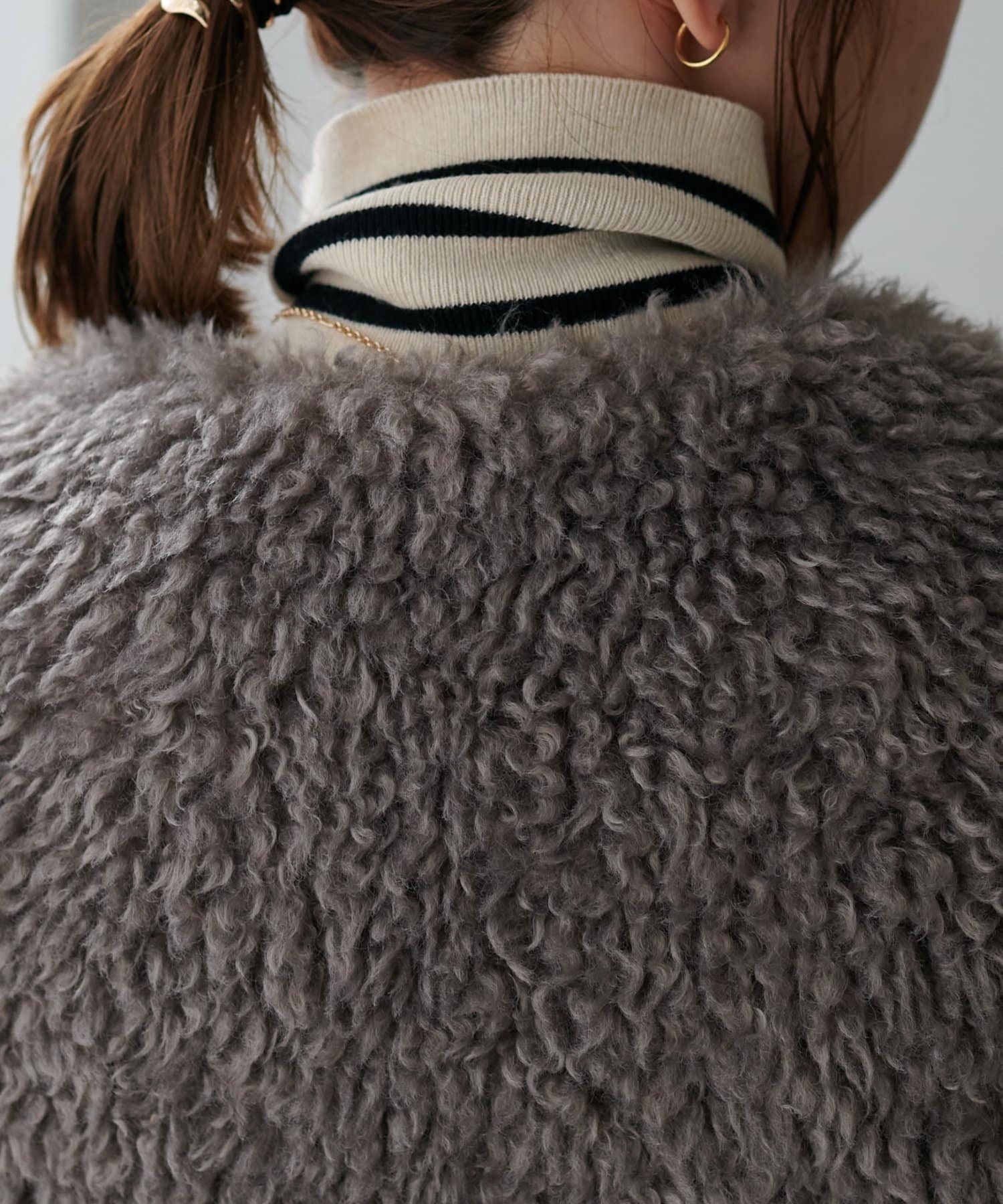 DISCOAT(ディスコート) 【体型カバー/秋冬コーデにピッタリ♪/WEB限定】プードルベスト