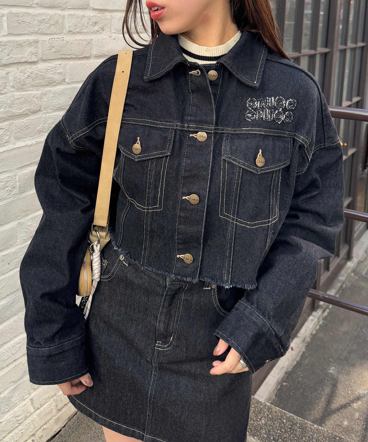KISHIDAMIKI キシダミキ　カットオフ　デニムジャケット　ショート 楽天市場】Growing Rich カットオフデニムショートジャケット