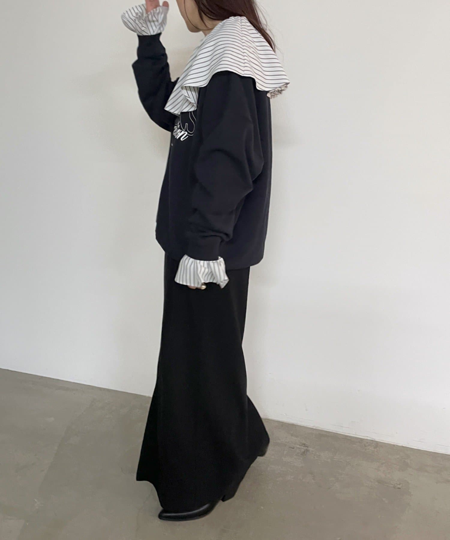 OUTLET(アウトレット) 【Omekashi】フリルカラーブラウス