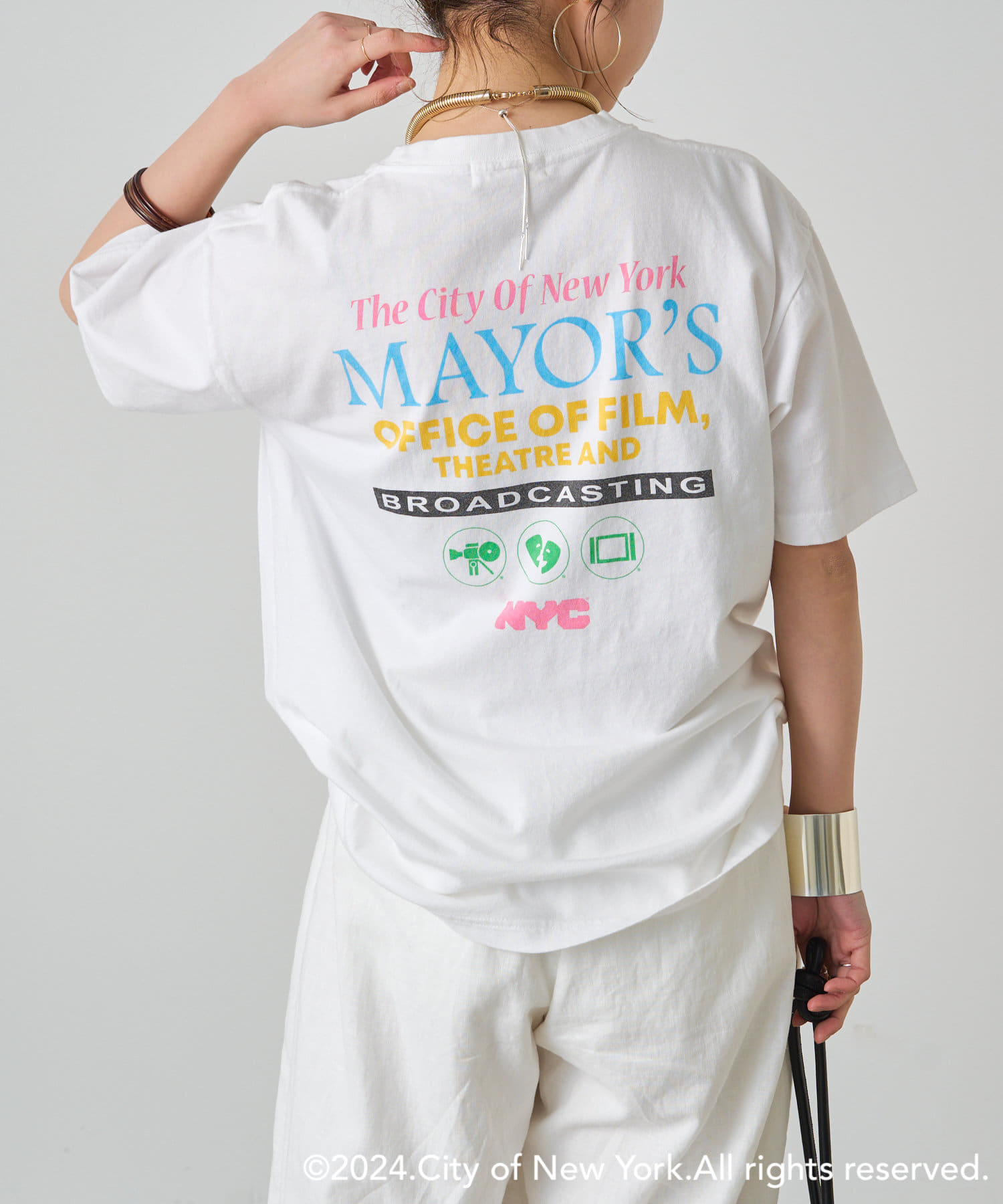 OUTLET(アウトレット) 【Omekashi】MAYOR''S プリントTシャツ