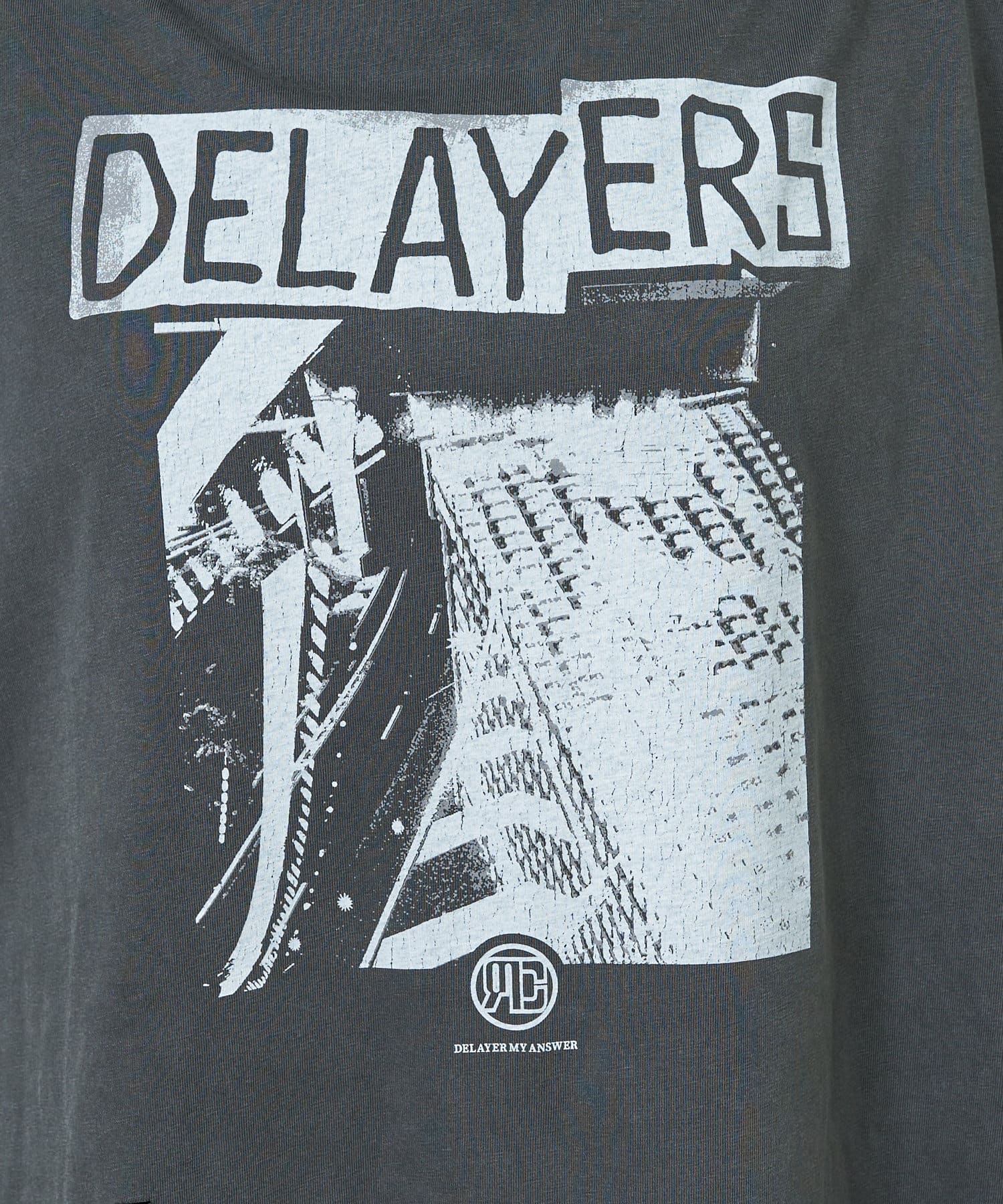 OUTLET(アウトレット) 【RAY CASSIN】ダメージプリントルーズTシャツ