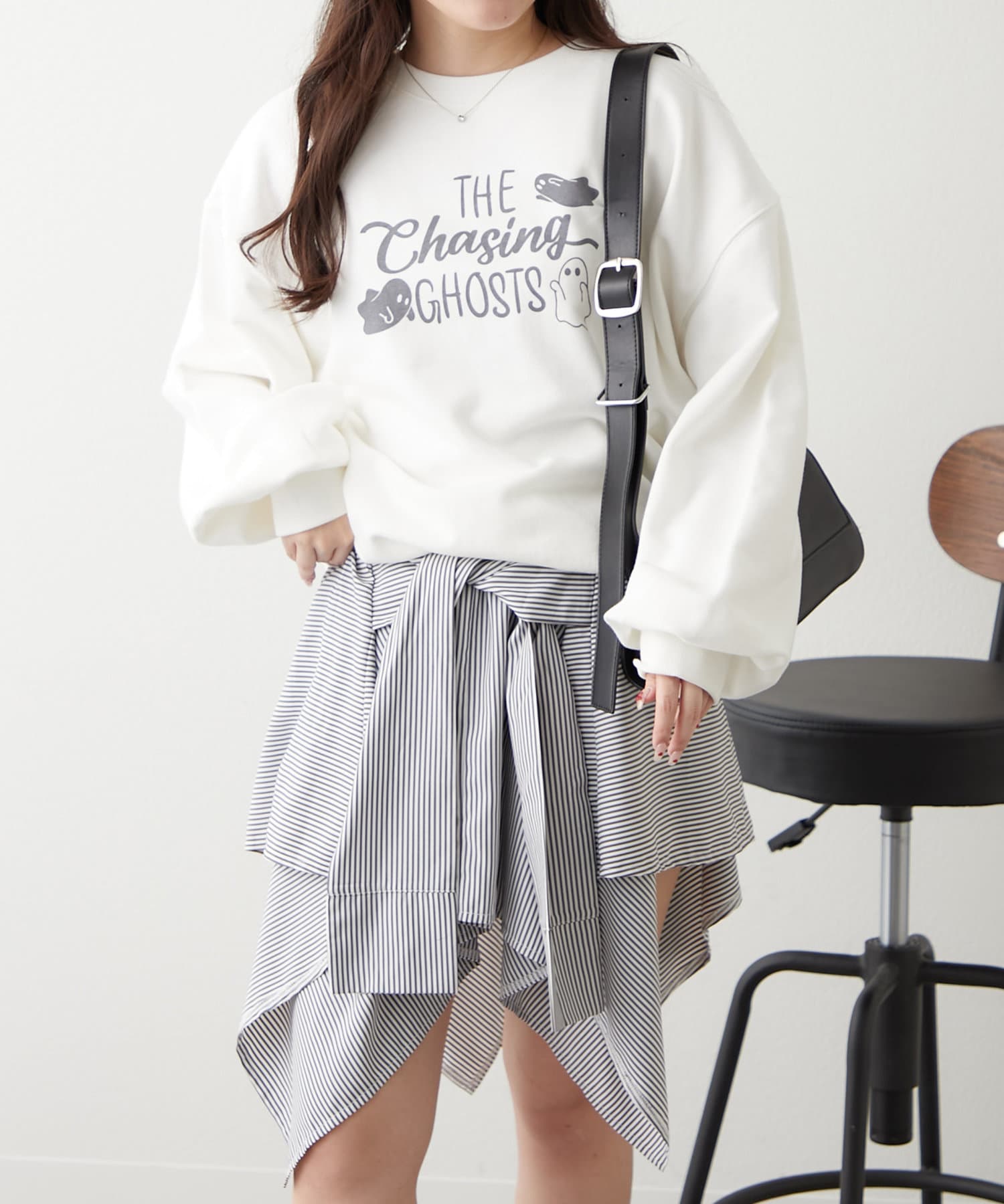 NICE CLAUP / OLIVE des OLIVE OUTLET(ナイスクラップ  / オリーブ デ オリーブ アウトレット) 【RMAF】オバケプリントスウェット