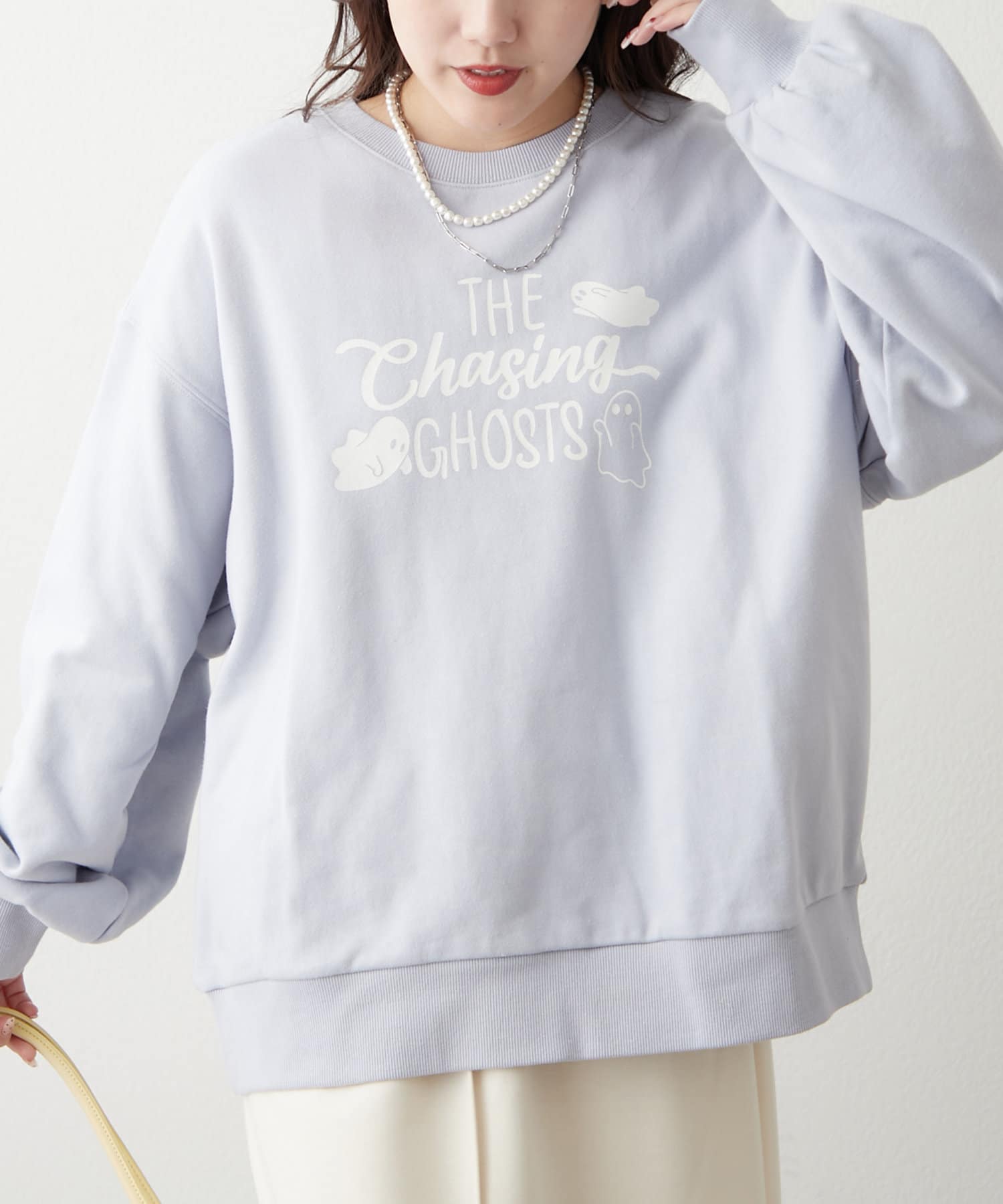 NICE CLAUP / OLIVE des OLIVE OUTLET(ナイスクラップ  / オリーブ デ オリーブ アウトレット) 【RMAF】オバケプリントスウェット