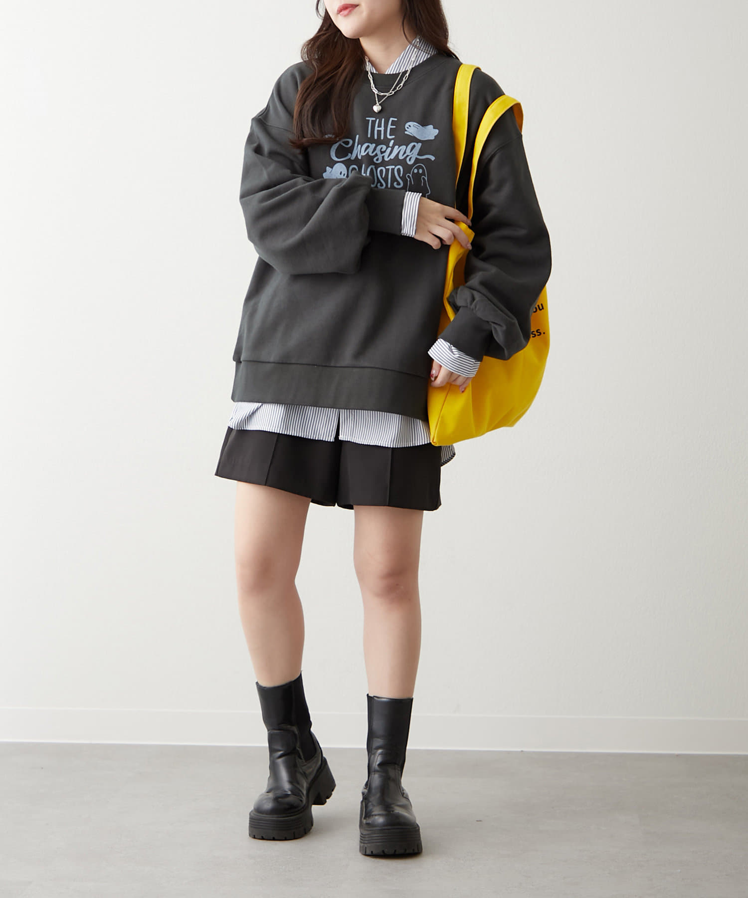 NICE CLAUP / OLIVE des OLIVE OUTLET(ナイスクラップ  / オリーブ デ オリーブ アウトレット) 【RMAF】オバケプリントスウェット