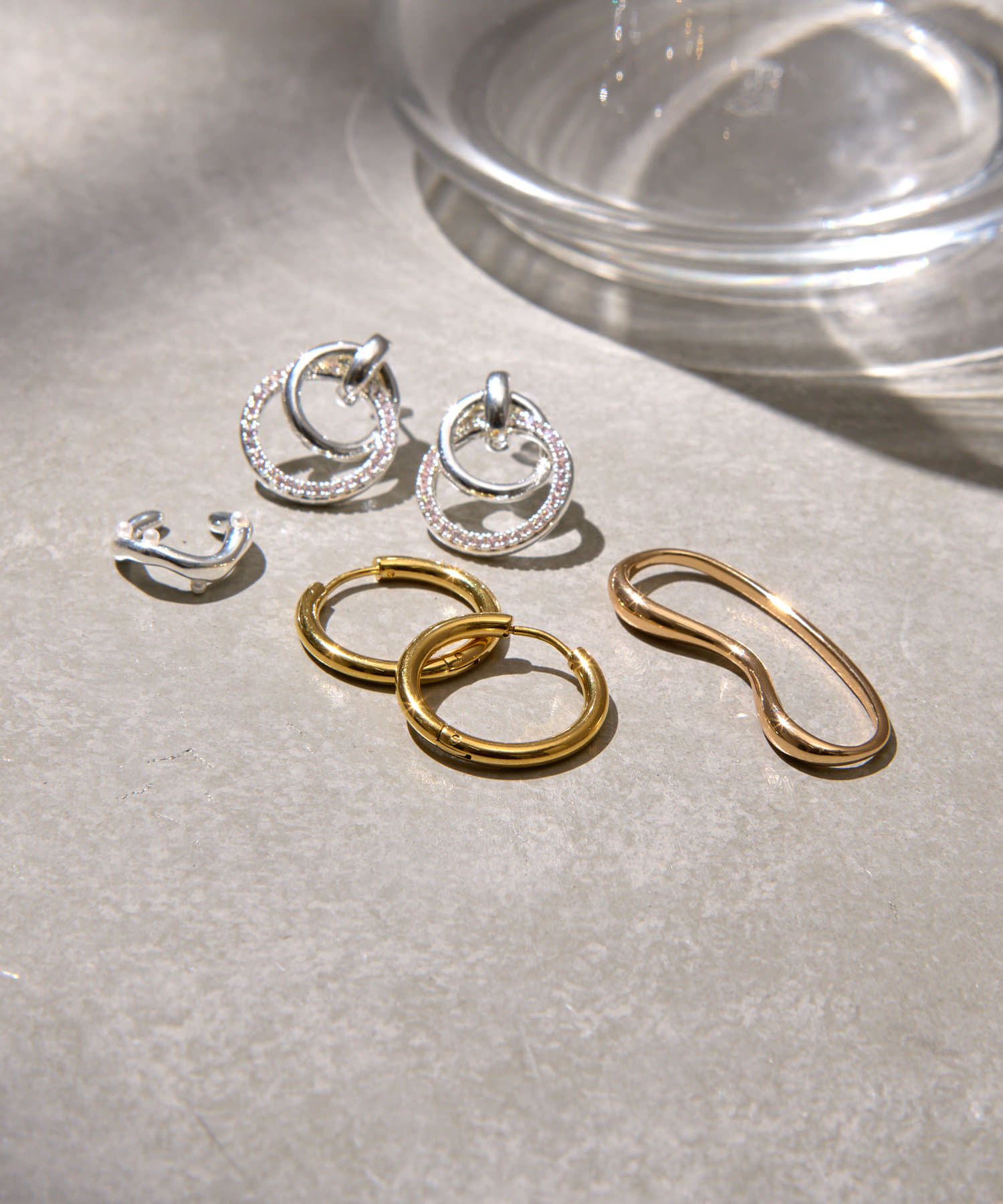 Lattice(ラティス) ＜ステンレス＞ワンタッチフープピアス