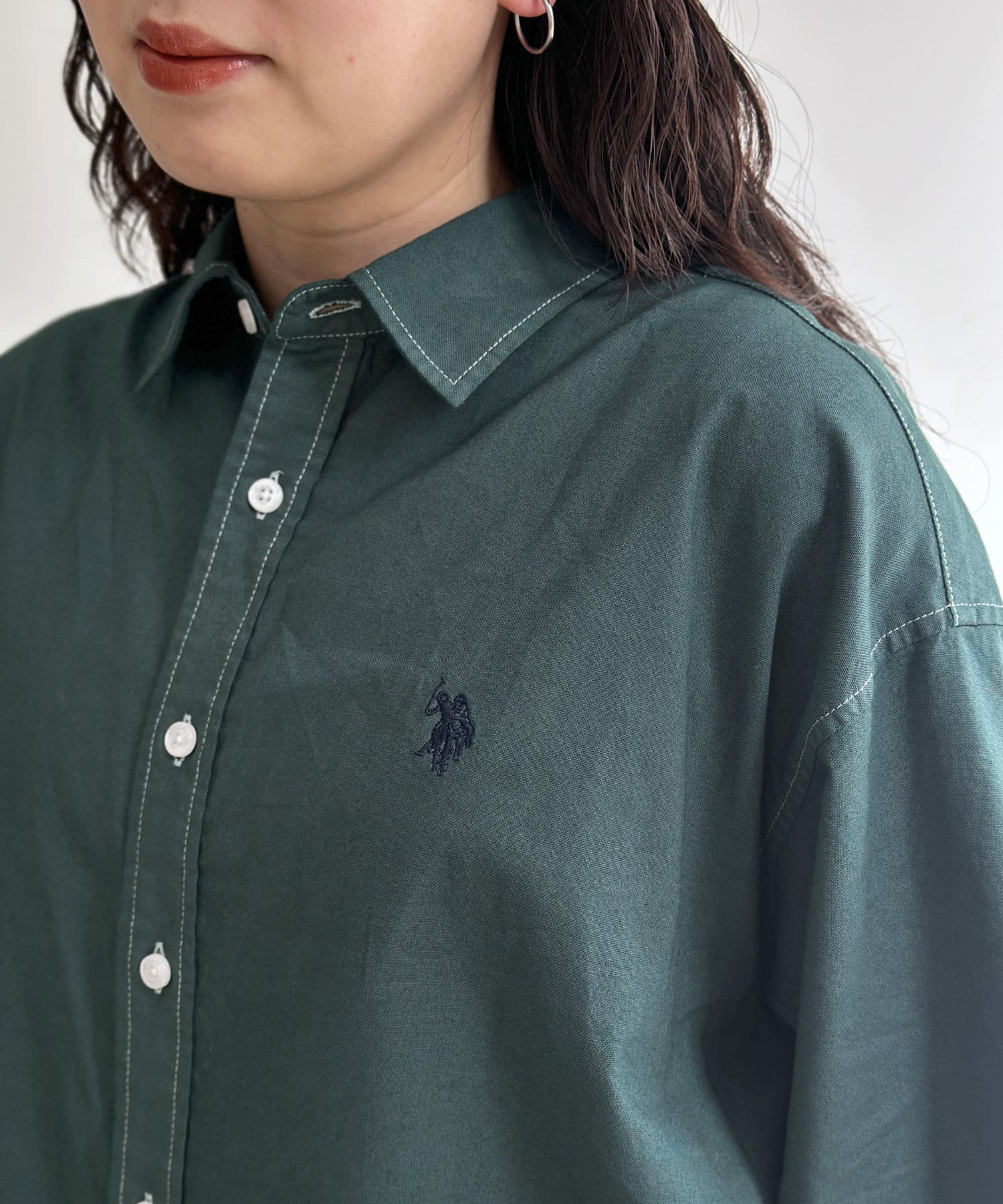 CPCM(シーピーシーエム) 【U.S. POLO ASSN.】オックスピグメント半袖シャツ