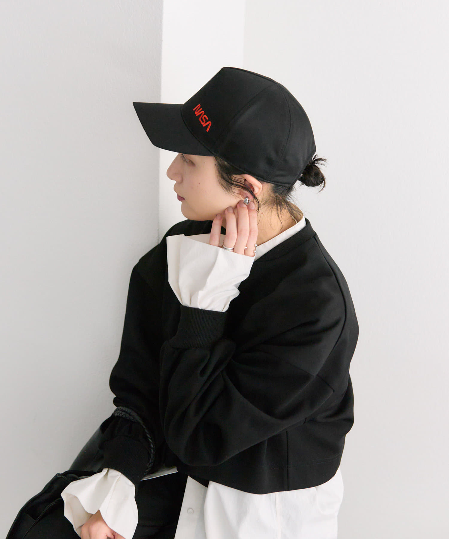 ear PAPILLONNER(イア パピヨネ) 【SAWA VAUGHTERS（サワ ヴォーターズ】T+別注NASAロゴ刺繍CAP