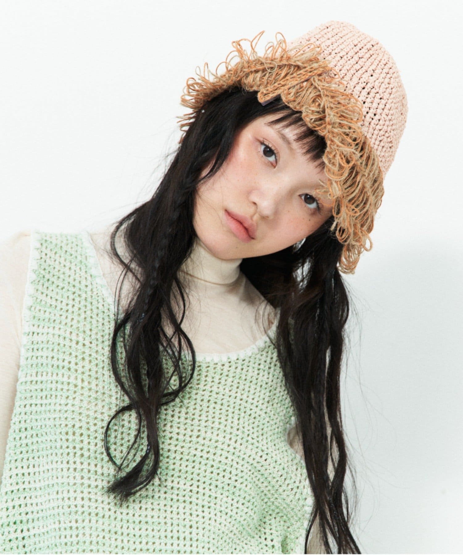 ear PAPILLONNER(イア パピヨネ) 【MISU A BARBE(ミスアバルブ）】MELTED HAT/ハット