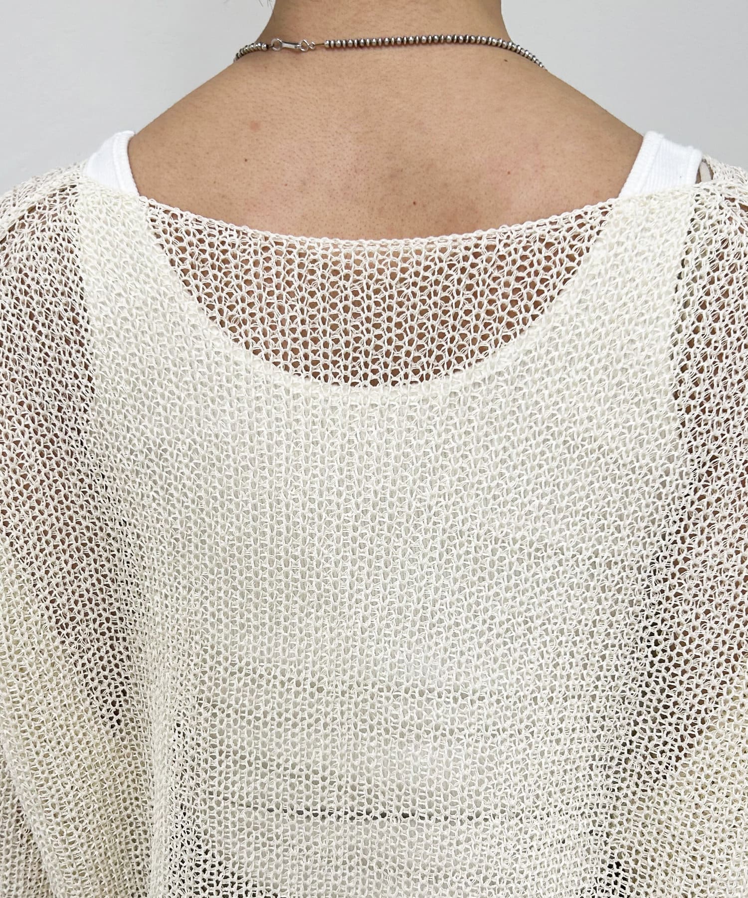 OUTLET(アウトレット) 【SHENERY】和紙混ニットプルオーバー