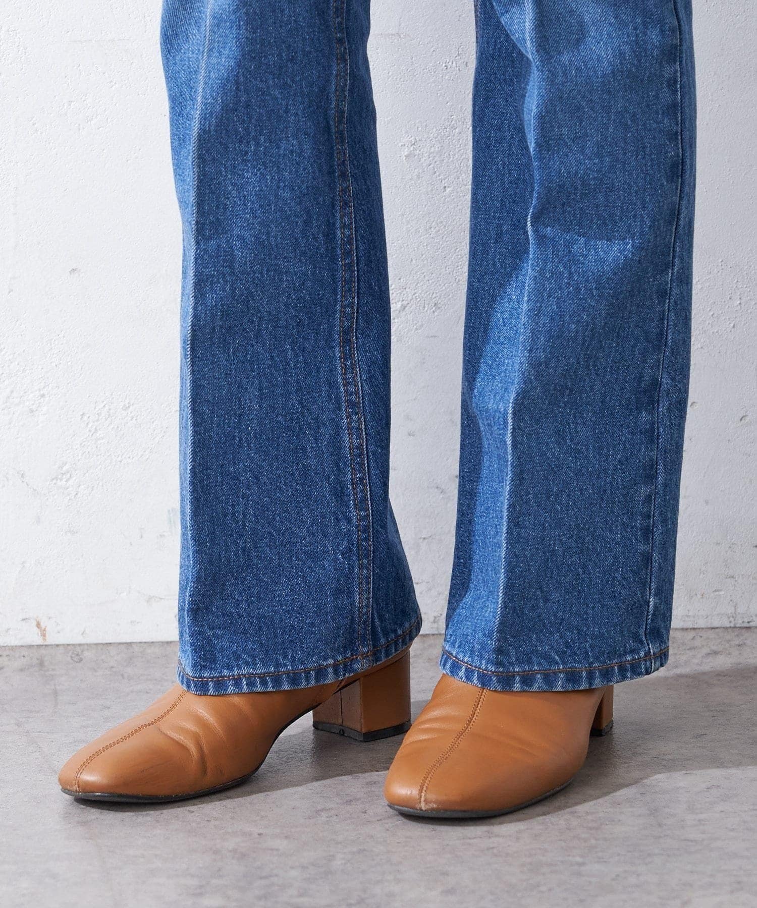 OUTLET(アウトレット) 【SHENERY】センタープレスデニムパンツ