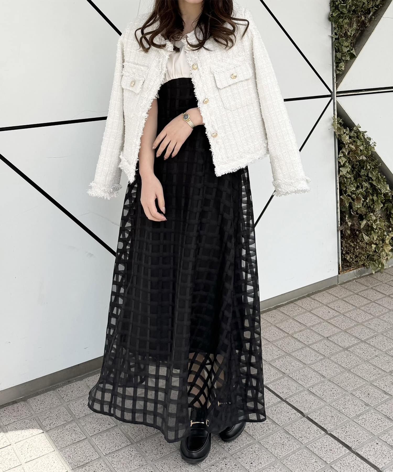 Remind me and forever(リマインドミーアンドフォーエバー) 細見えが叶う、シアーコルセットワンピース