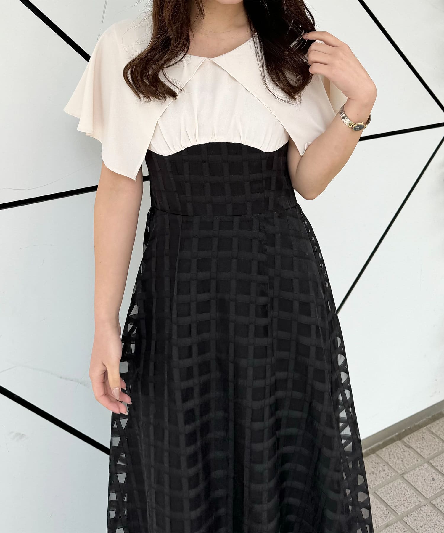 Remind me and forever(リマインドミーアンドフォーエバー) 細見えが叶う、シアーコルセットワンピース