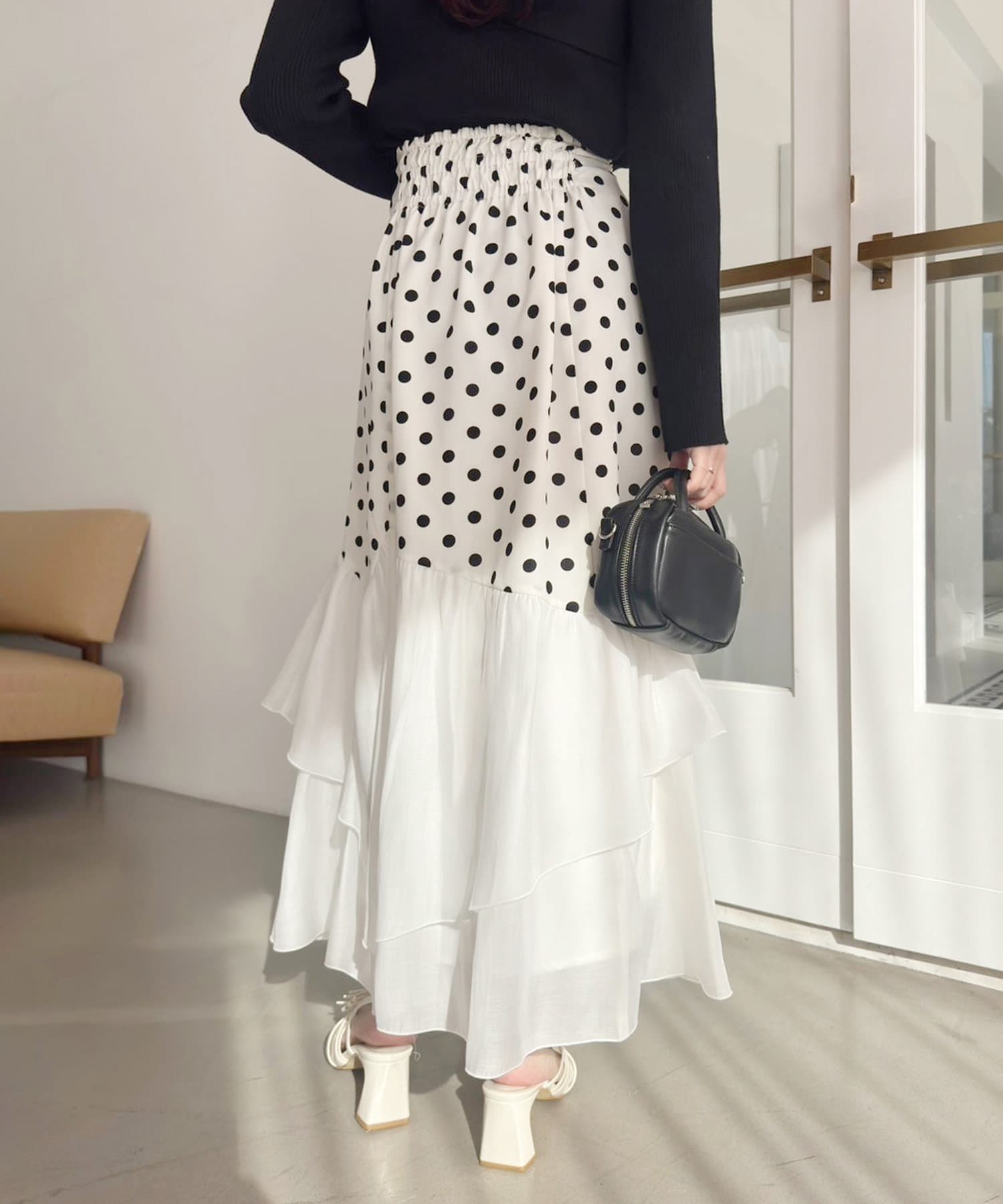 NICE CLAUP / OLIVE des OLIVE OUTLET(ナイスクラップ  / オリーブ デ オリーブ アウトレット) 【one after another】イレヘムスカート
