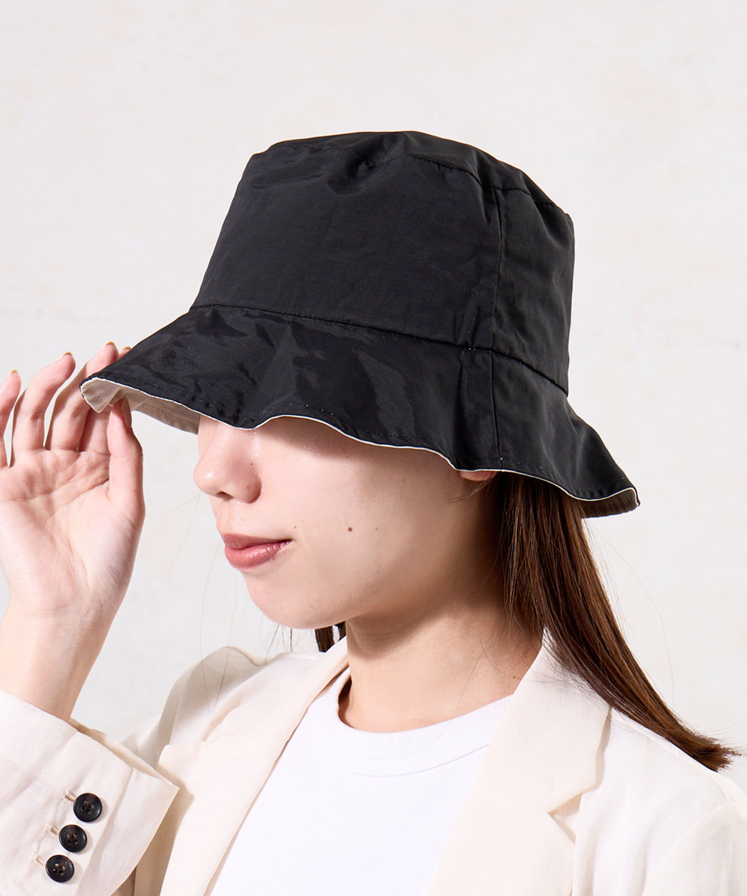 3COINS(スリーコインズ) UVリバーシブルHAT