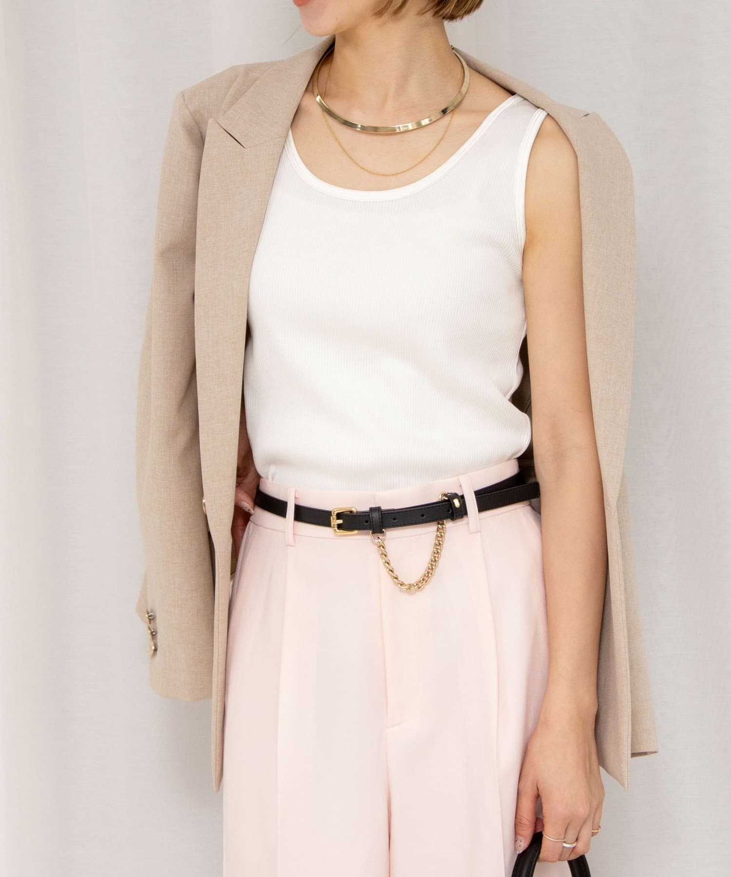 NOLLEY'S(ノーリーズ) テレコタンクトップ