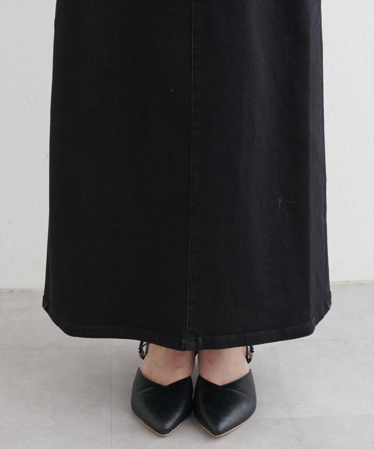 natural couture(ナチュラルクチュール) スーパーストレッチスリット付きスカート