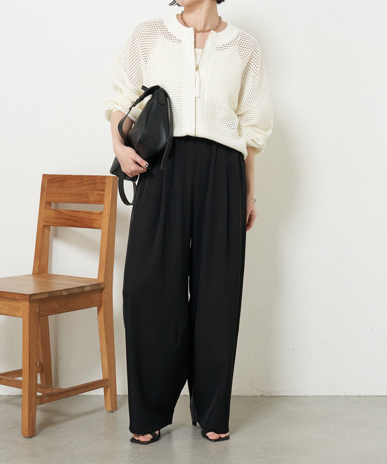 メッシュニットブルゾン | Jena espace merveilleux(ジェナ