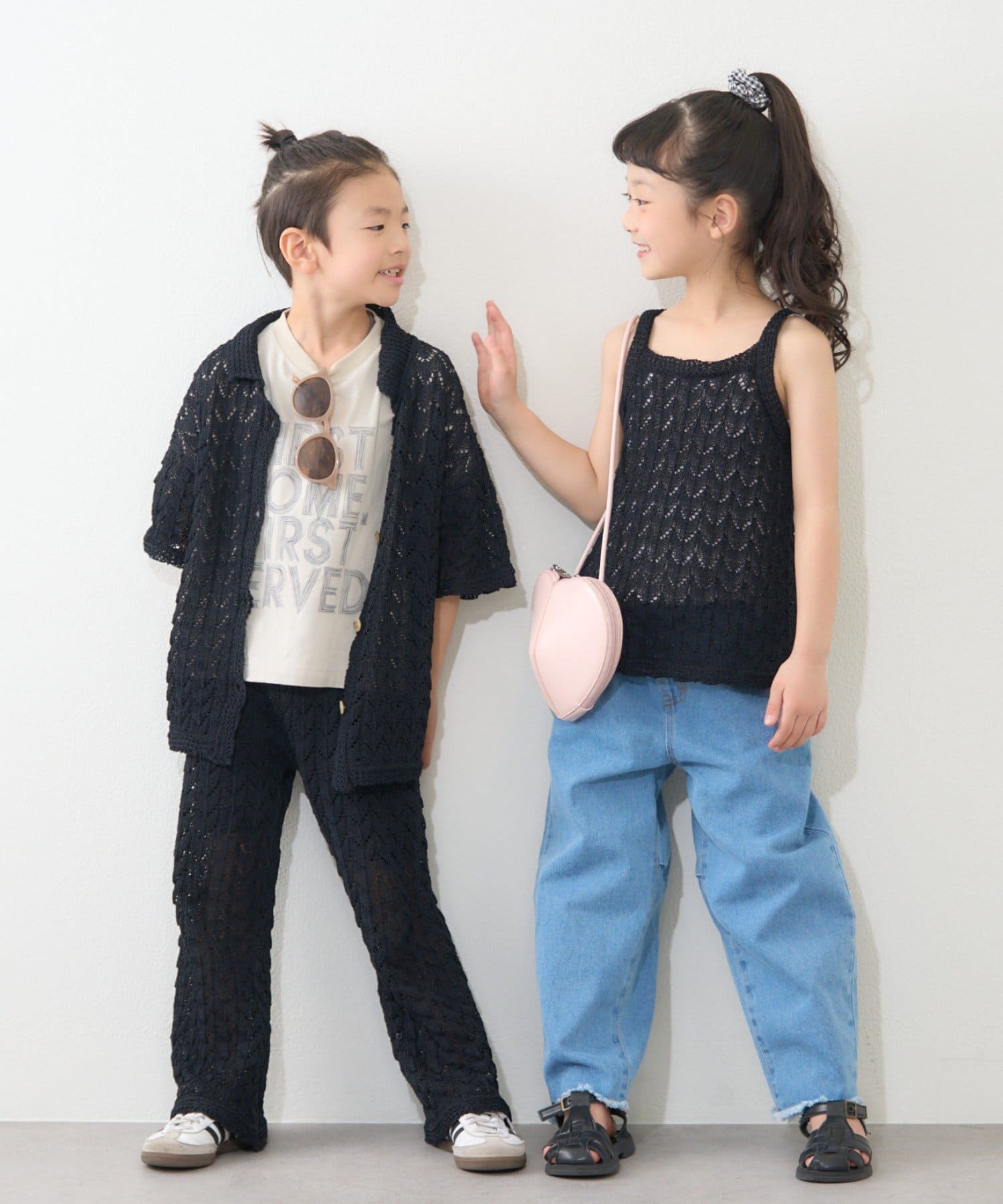 KIDS】【GOOD HOLIDAY】透かし編みフレアパンツ | CIAOPANIC