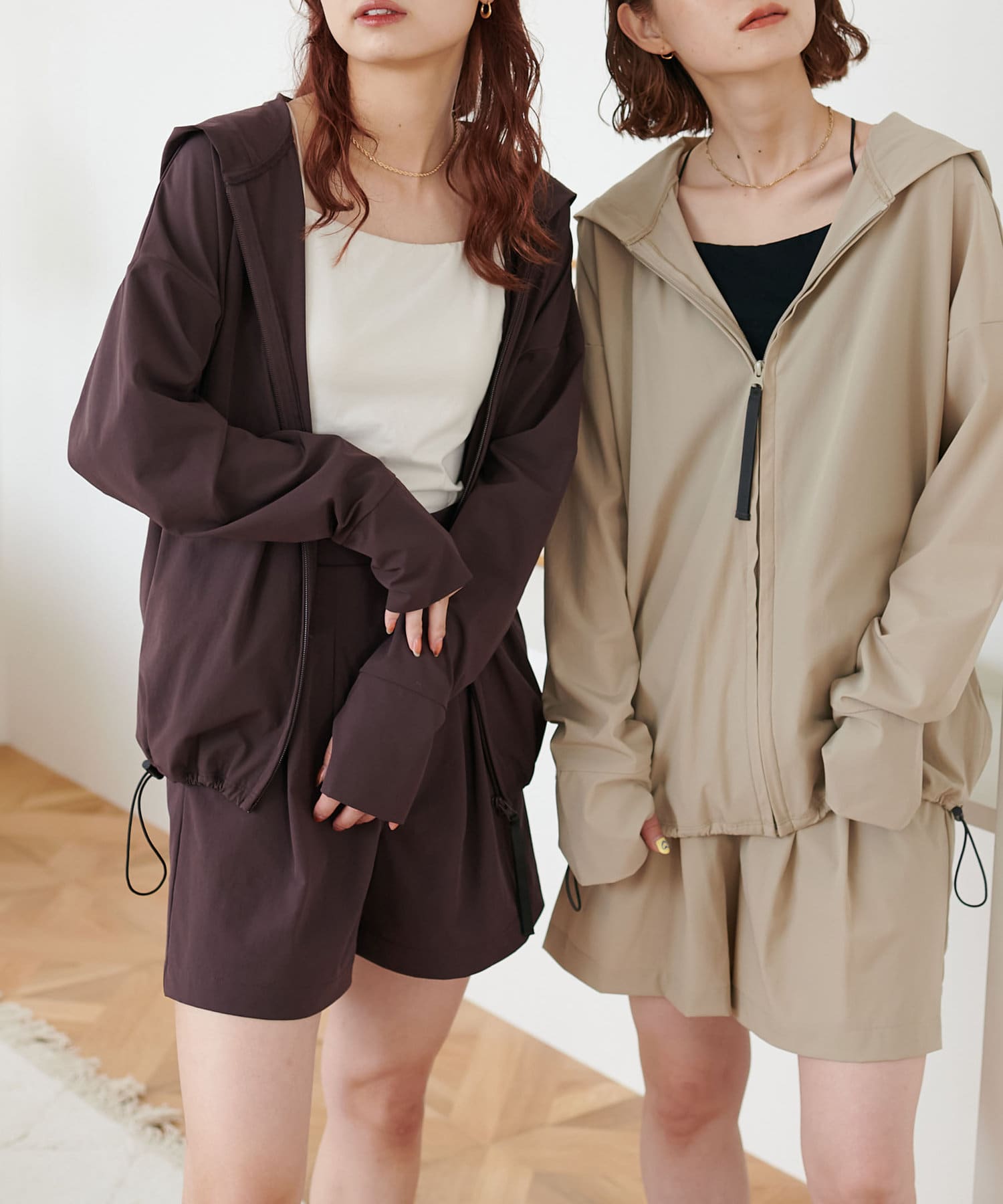 OUTLET(アウトレット) 【Discoat】ラッシュガードパーカーセット