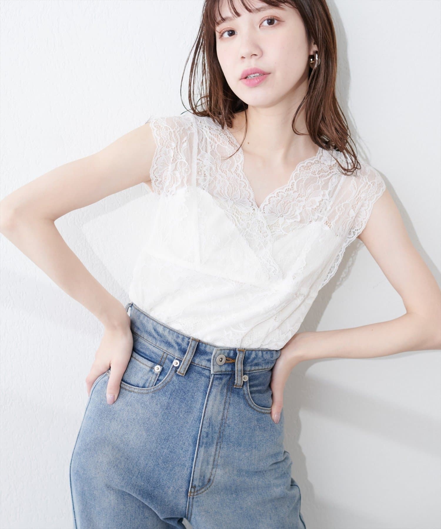 0351060381で追加予約中】前後2WAY総レースインナー | natural