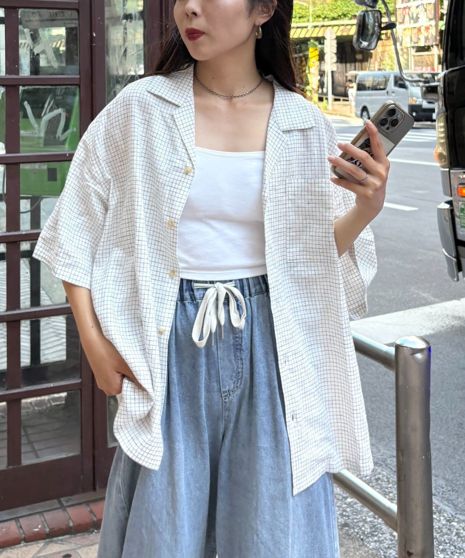CIAOPANIC TYPY(チャオパニックティピー) 【ユニセックスで着れる】リネンレーヨンオープンカラー半袖シャツ