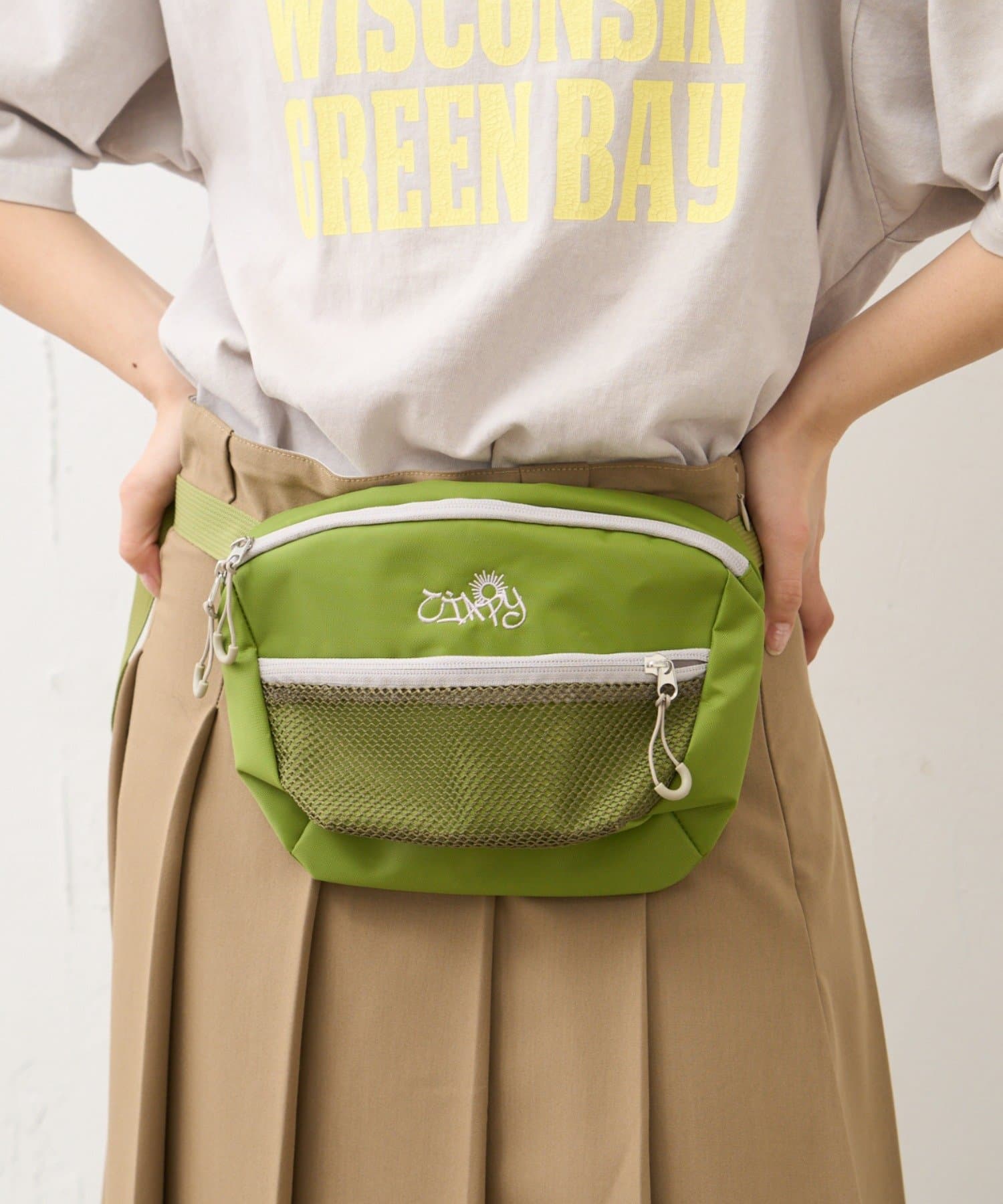 CIAOPANIC TYPY(チャオパニックティピー) 【UNISEX】メッシュポケットウエストポーチ