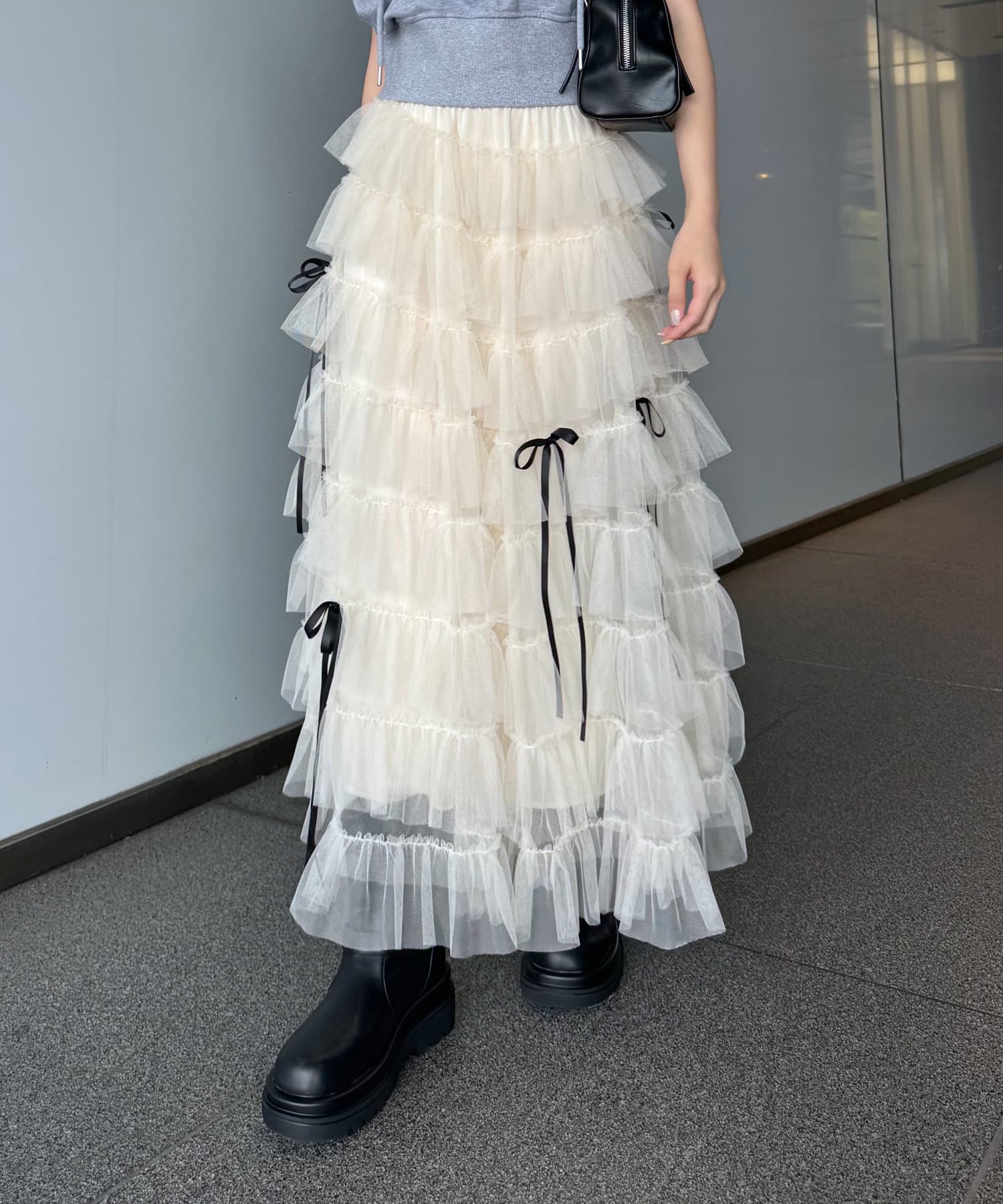 mline]チュールリボンスカート | mline(エムライン)レディース | PAL