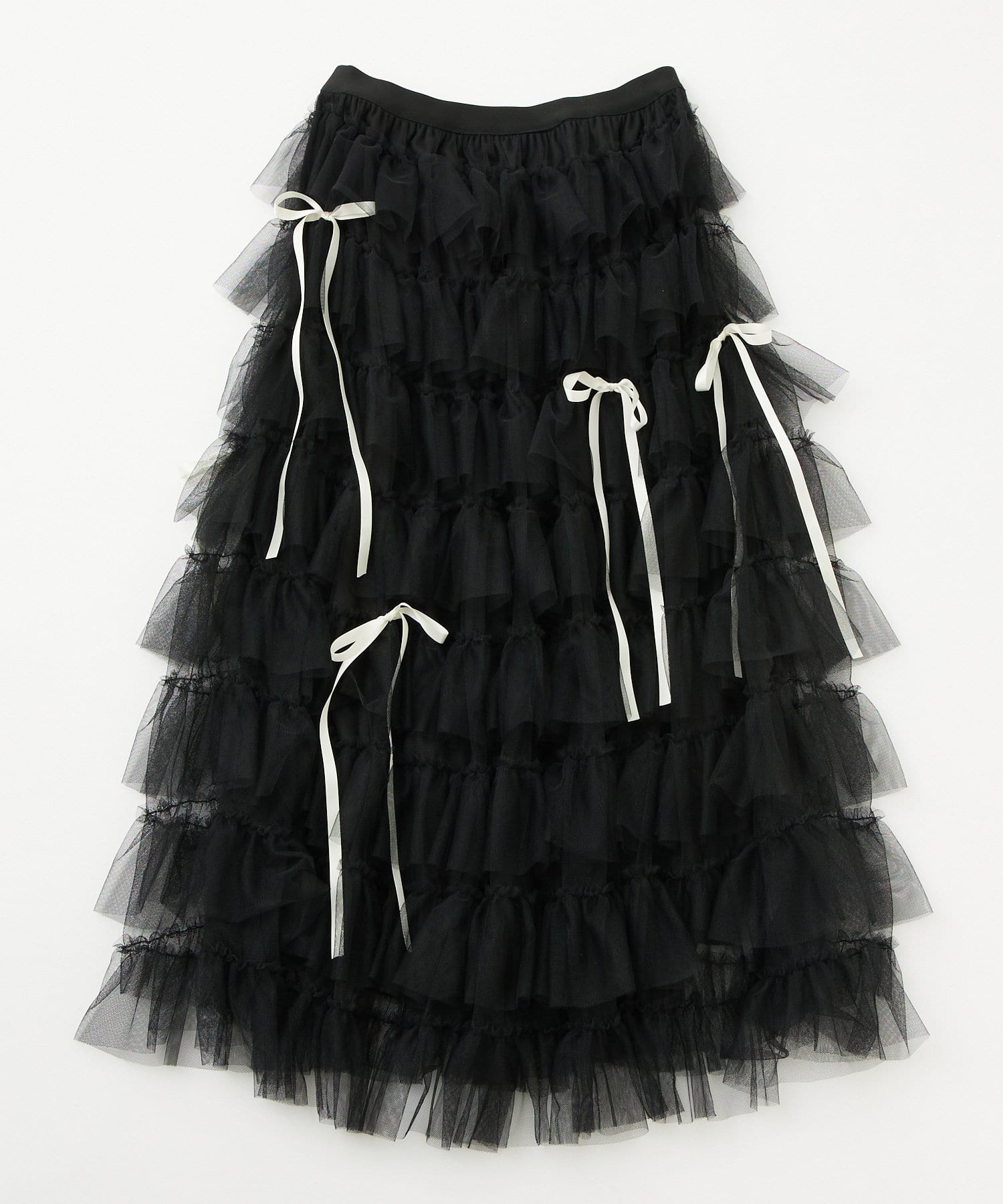 mline(エムライン) [mline]チュールリボンスカート