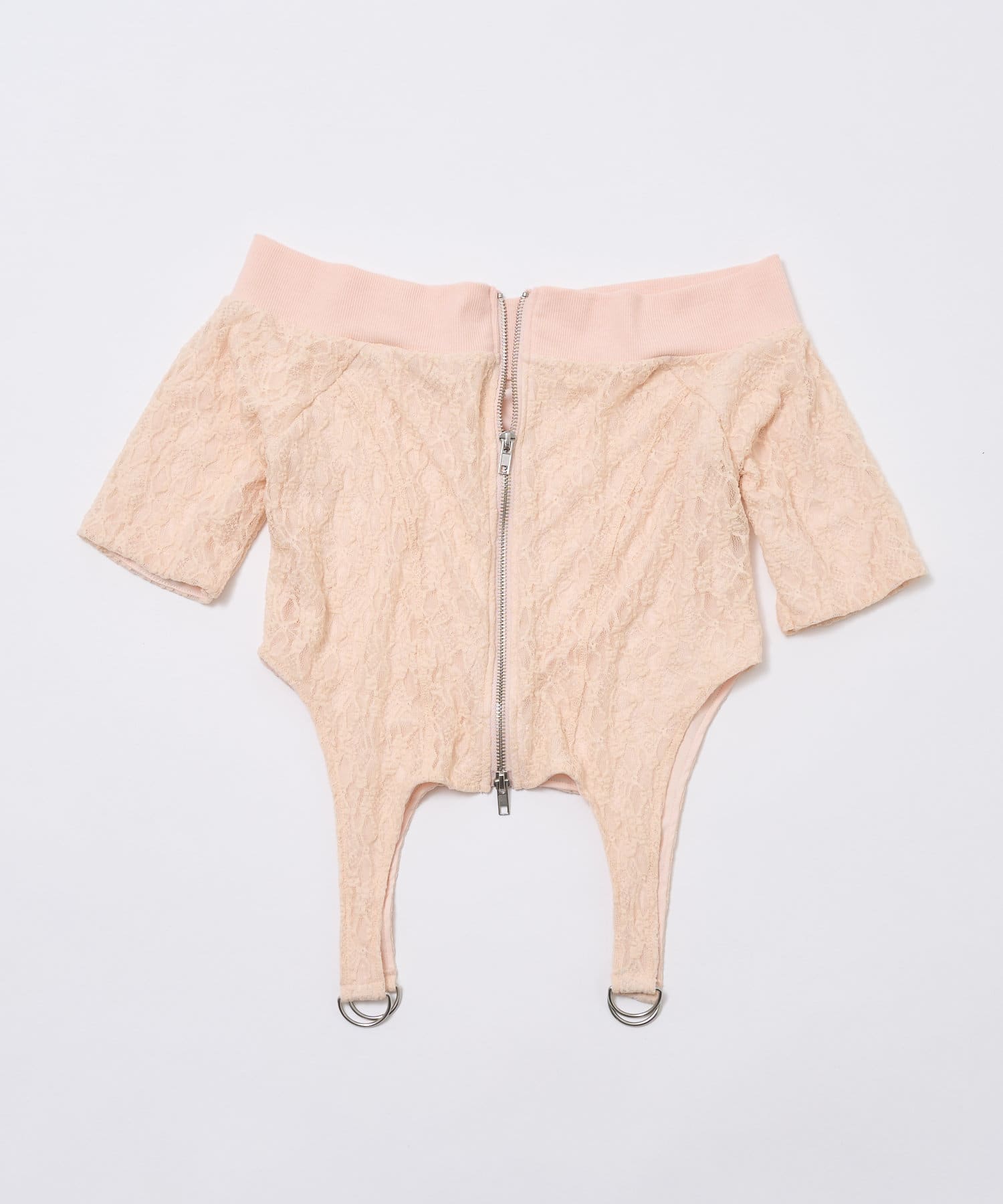 mline(エムライン) [mline]レースオフショル レオタード