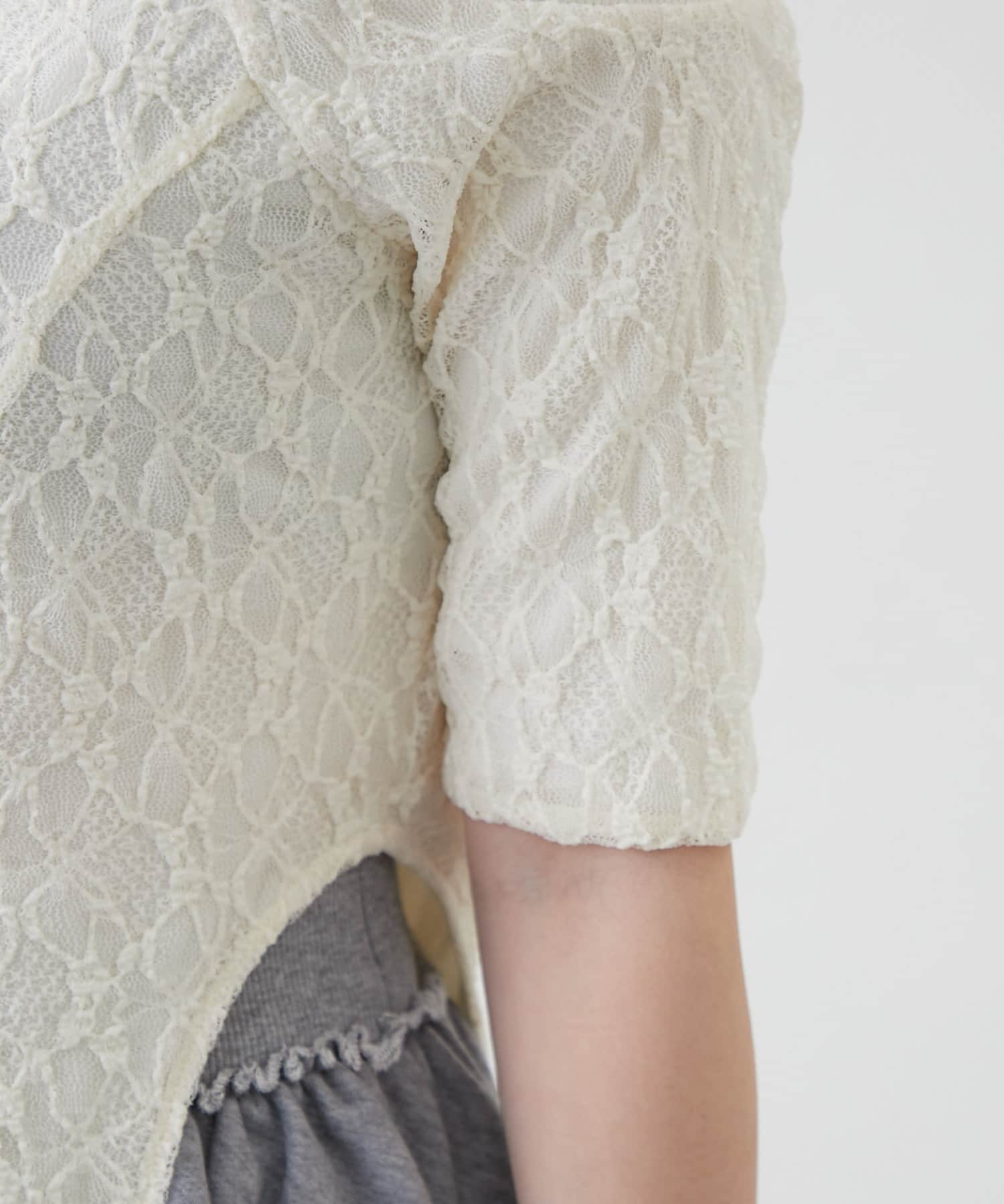 mline(エムライン) [mline]レースオフショル レオタード