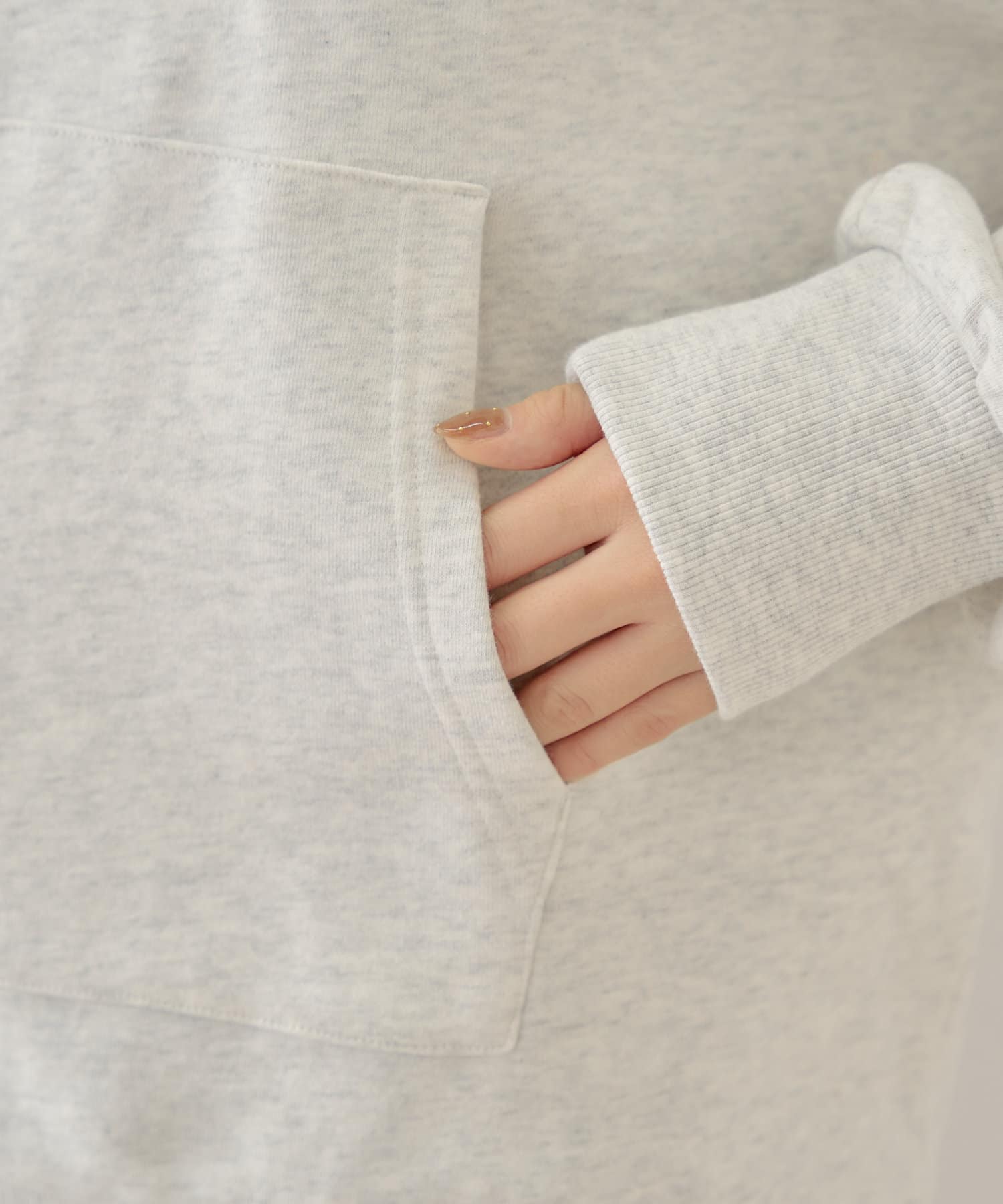 OUTLET(アウトレット) 【Chico】ルーズロゴフードスウェット