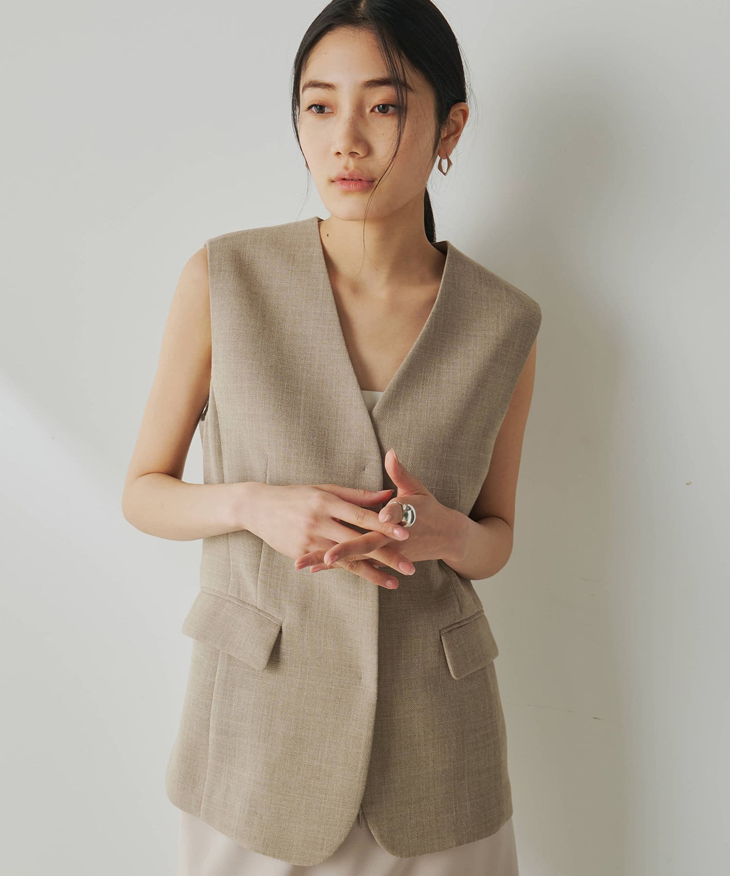 今季購入　新品　Whim Gazette ウィムガゼット　ジュートライクビスチェ Whim Gazette(ウィム ガゼット)のジュートライクビスチェ通販