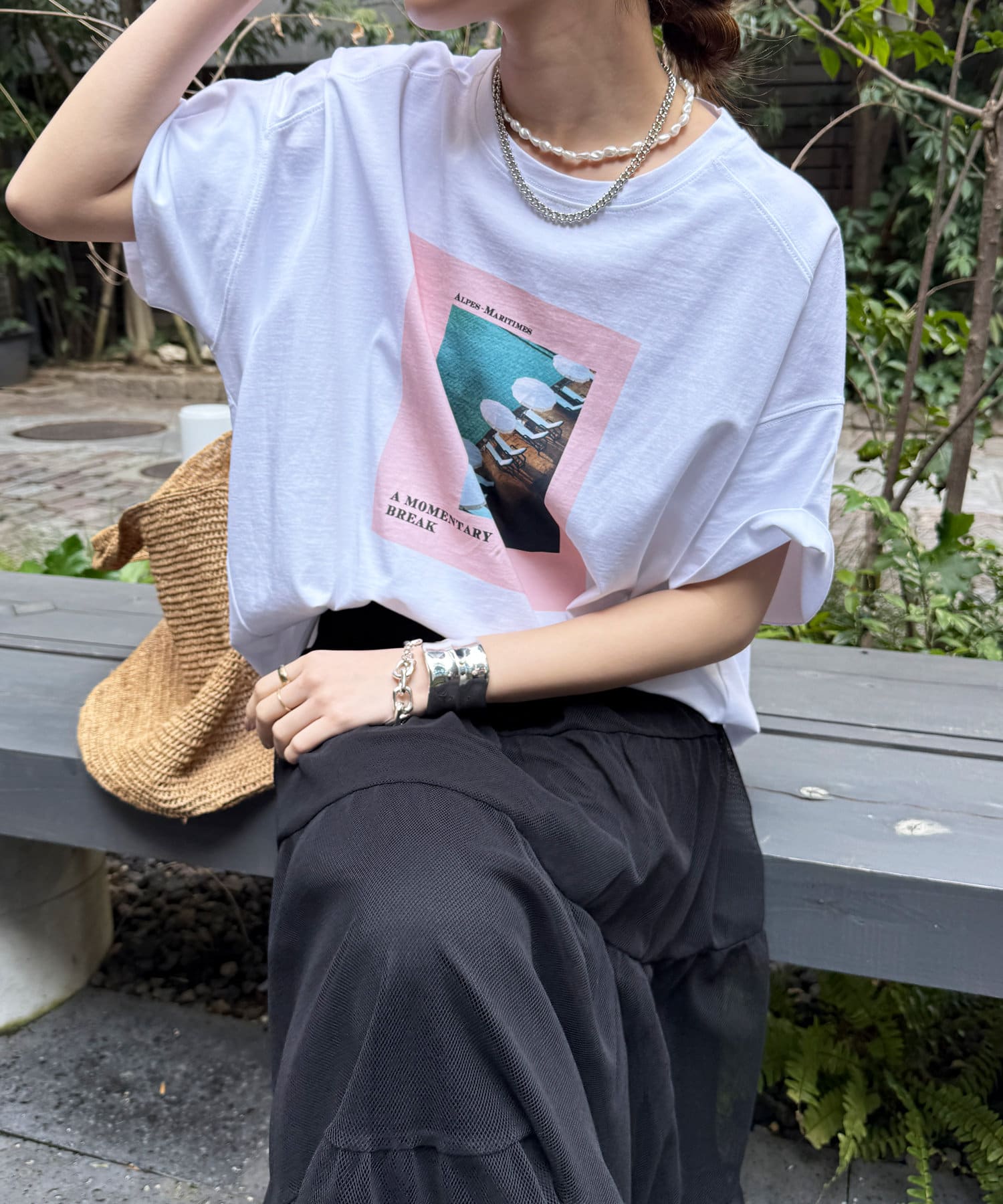 DOUDOU(ドゥドゥ) ワイドフォトTEE