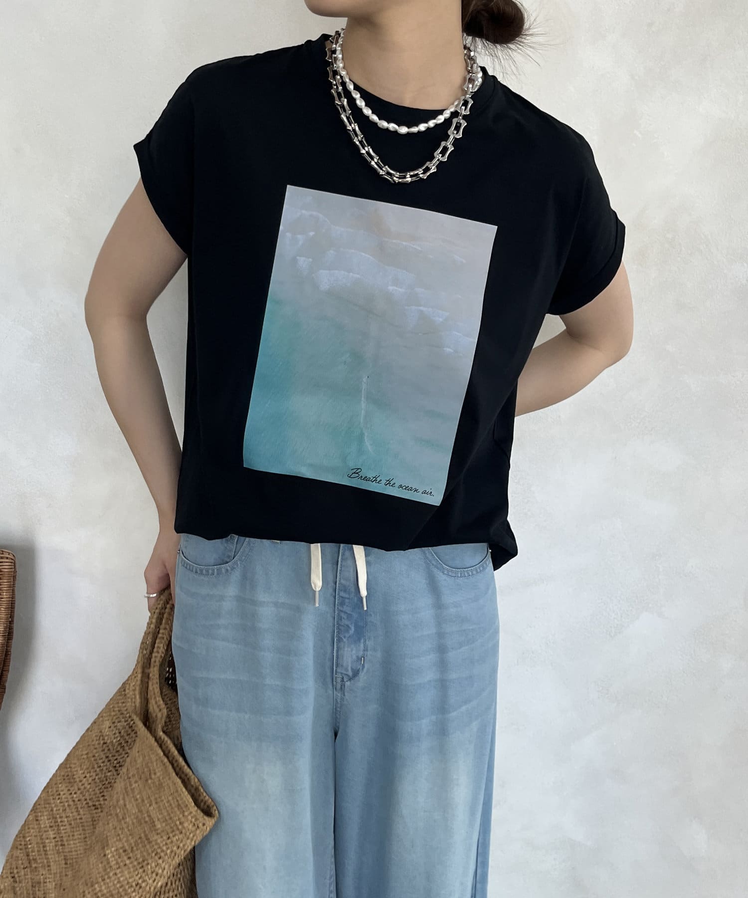 DOUDOU(ドゥドゥ) 【WEB限定】SUMMERフォトプリントTEE