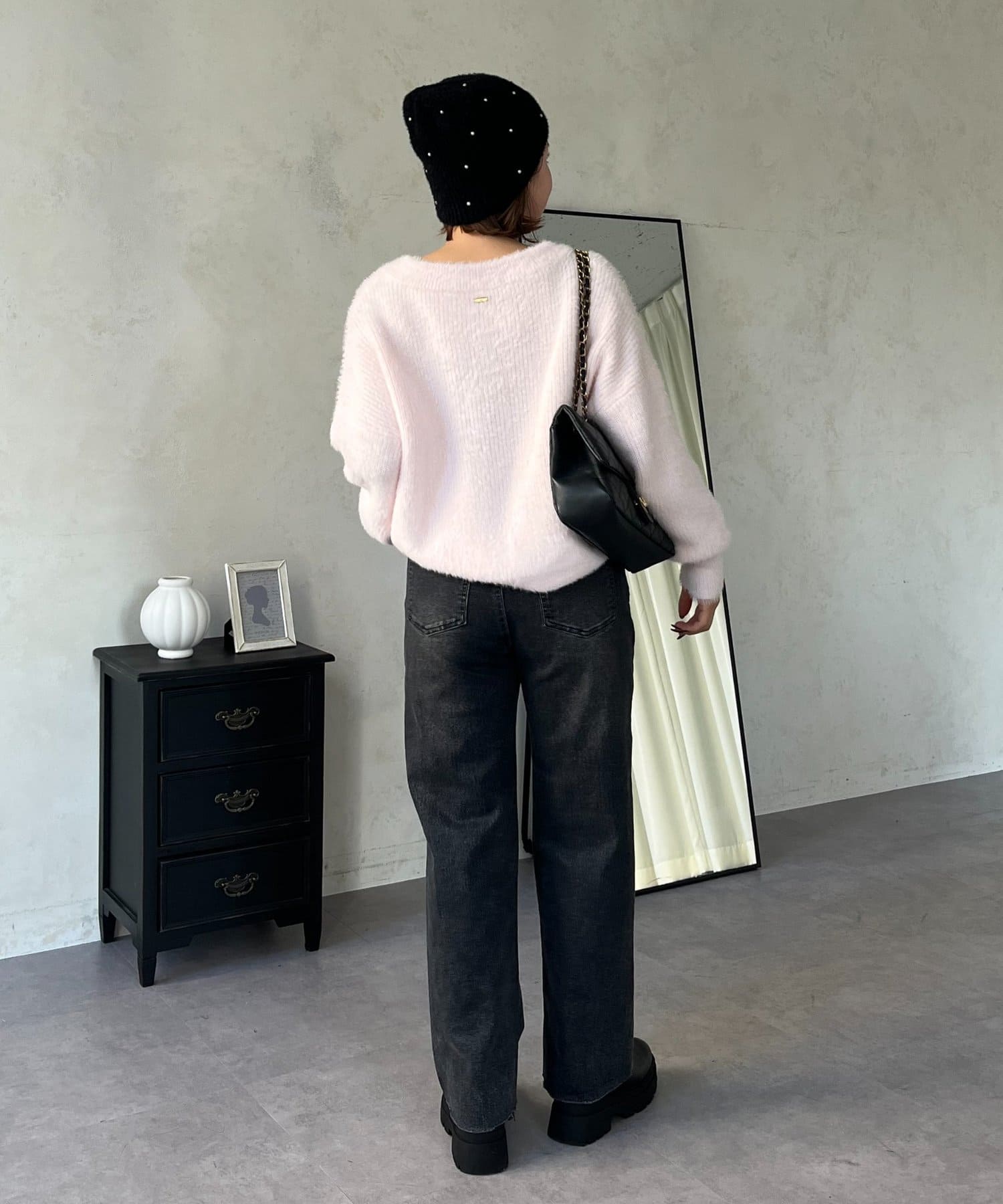 prose verse(プロズヴェール) 【MOMO】ストレッチスリムストレートデニム