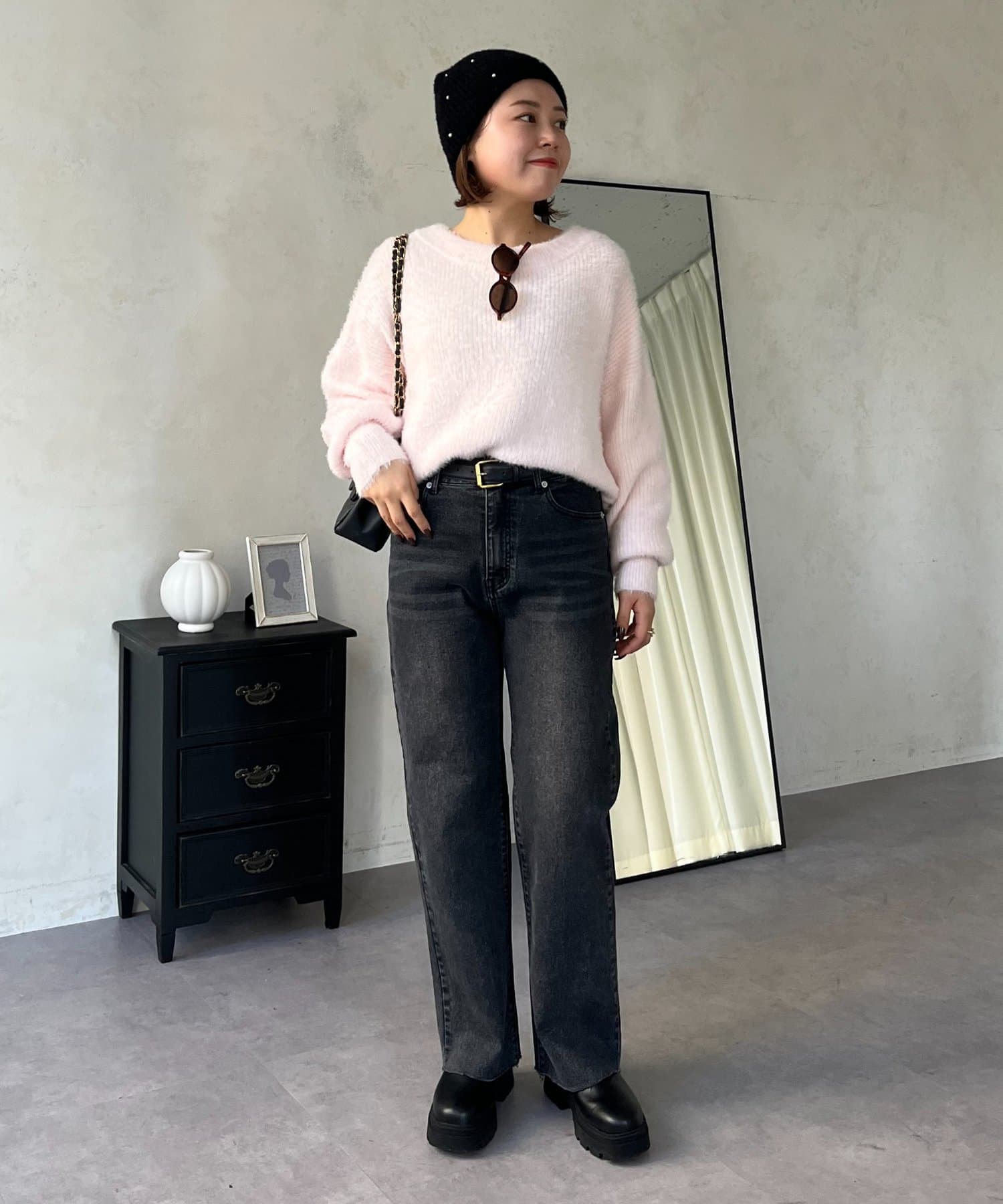 prose verse(プロズヴェール) 【MOMO】ストレッチスリムストレートデニム