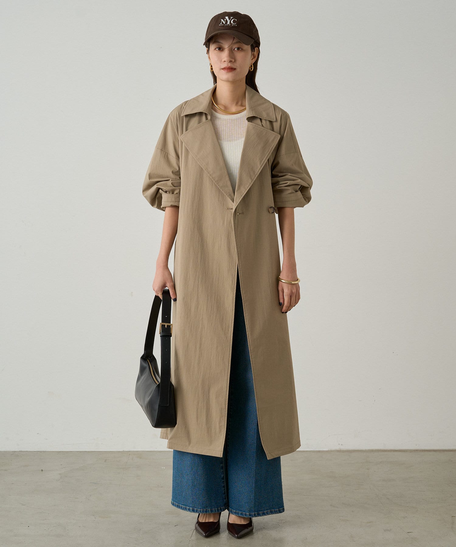 Loungedress】ワッシャータフタトレンチコート | OUTLET(アウトレット