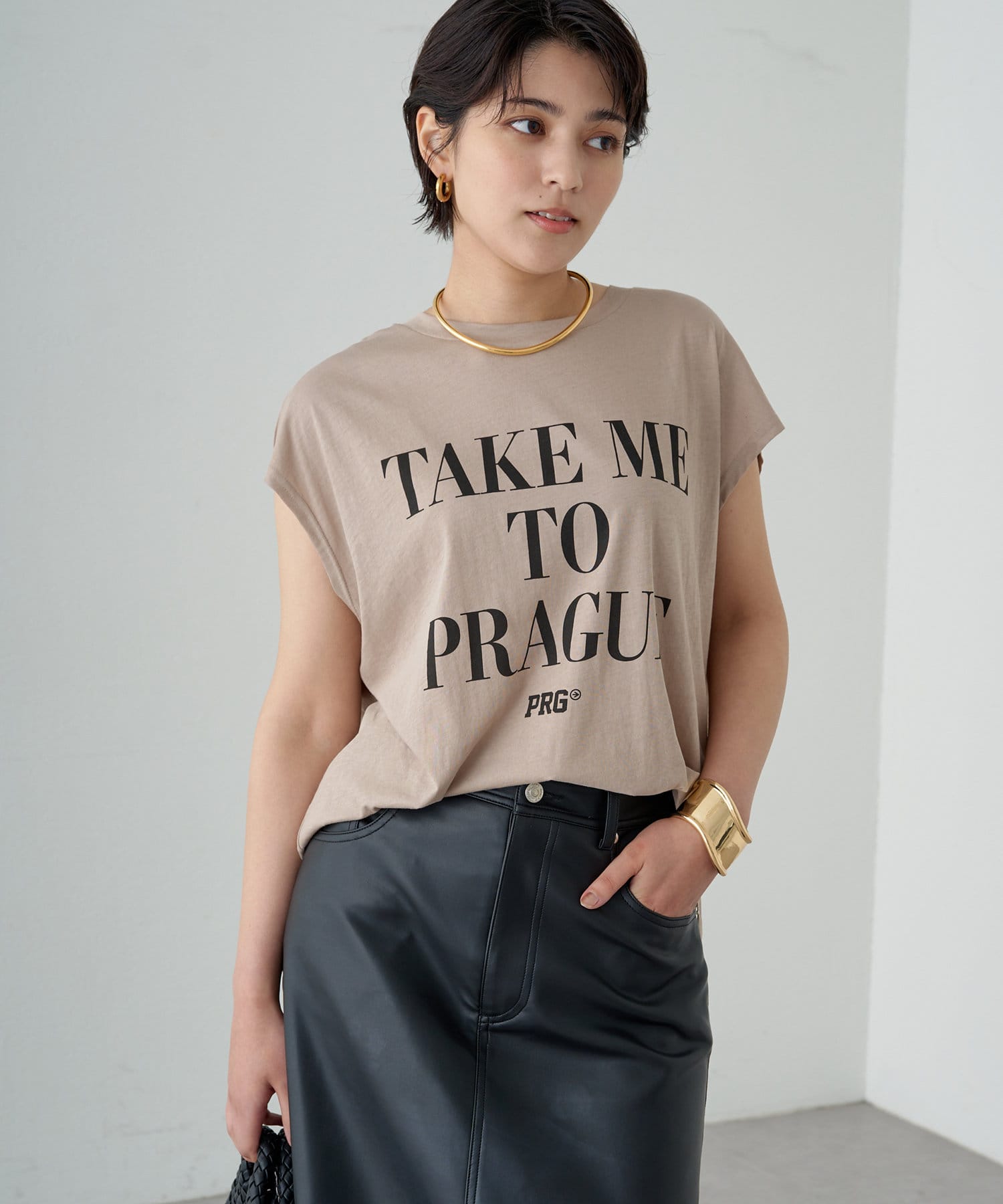 Loungedress】ロゴ2WAYフレンチTシャツ | OUTLET(アウトレット