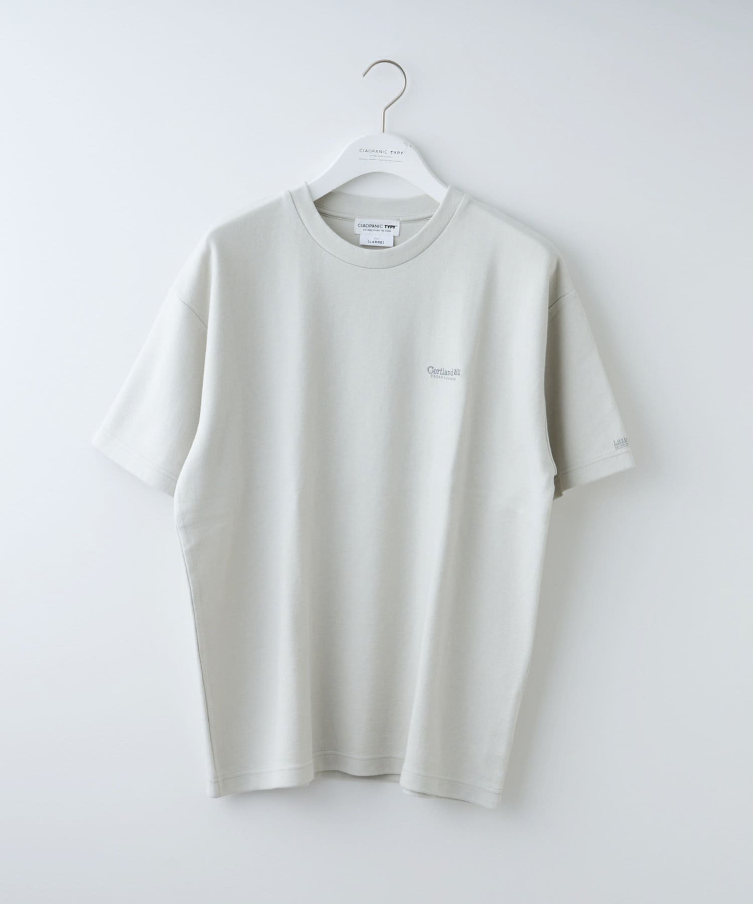 OUTLET(アウトレット) 【CIAOPANIC TYPY】ダンボールワンポイント刺繍プリントTee